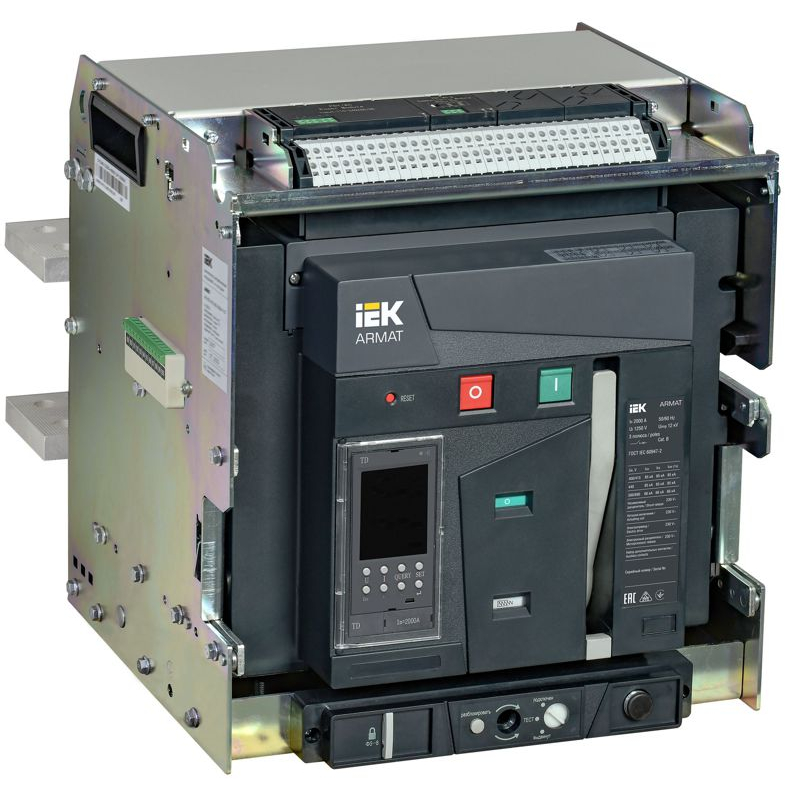 ARMAT Воздушный автоматический выключатель выдвижного исполнения 3P типоразмер E 85кА 2000А расцепитель TD с комплектом аксессуаров 220В: мотор привод катушка включения катушка отключения IEK
