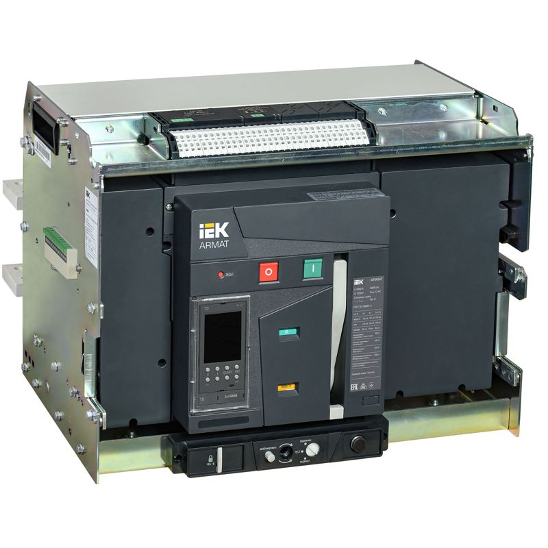 ARMAT AR-A5V TD50 3P W VR Выключатель автоматический воздушный 125кА расцепитель TD 5000А 3P выдвижной с аксессуарами ~220-240В: реле отключения, реле включения, моторный привод IEK