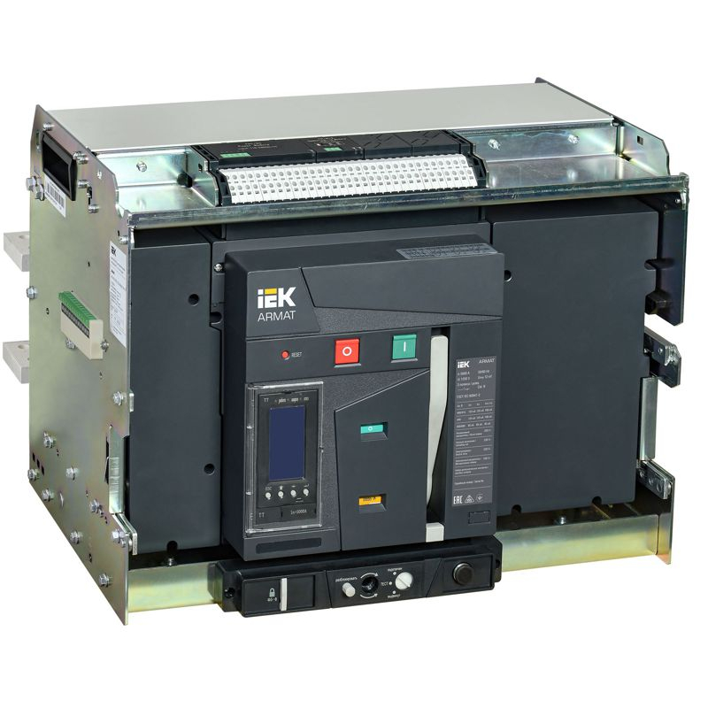 ARMAT AR-A5V TT50 3P W VR Выключатель автоматический воздушный 125кА расцепитель TT 5000А 3P выдвижной с аксессуарами ~220-240В: реле отключения, реле включения, моторный привод IEK