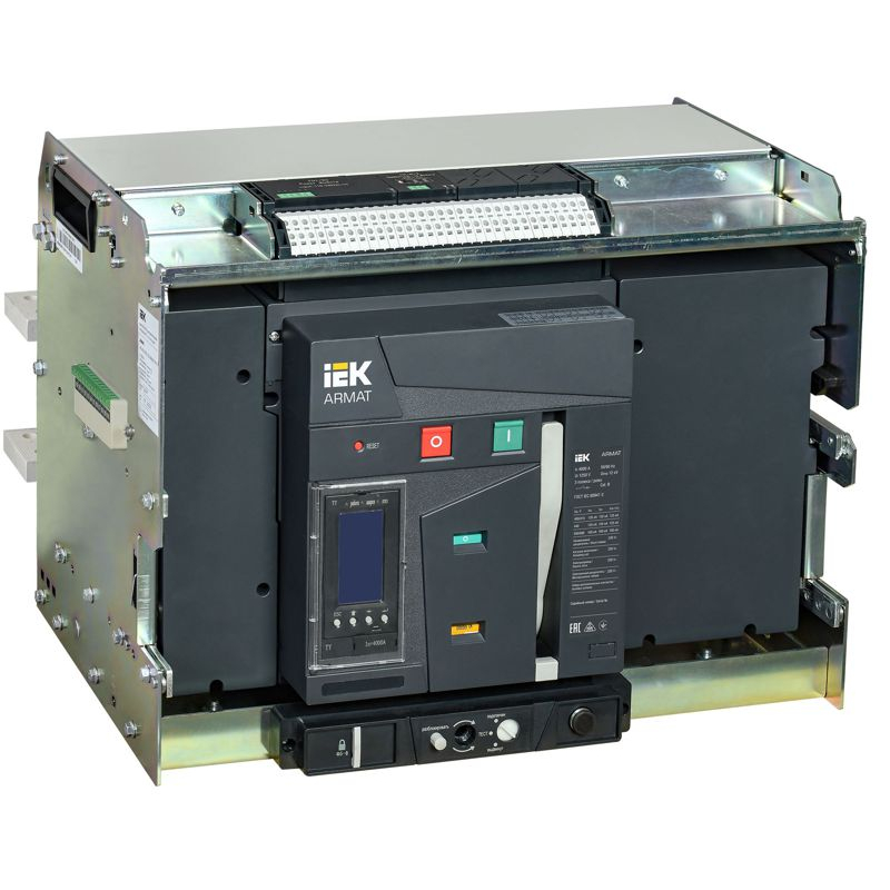 ARMAT AR-A5Y TY40 3P W VR Выключатель автоматический воздушный 135кА расцепитель TY 4000А 3P выдвижной с аксессуарами ~220-240В: реле отключения, реле включения, моторный привод IEK