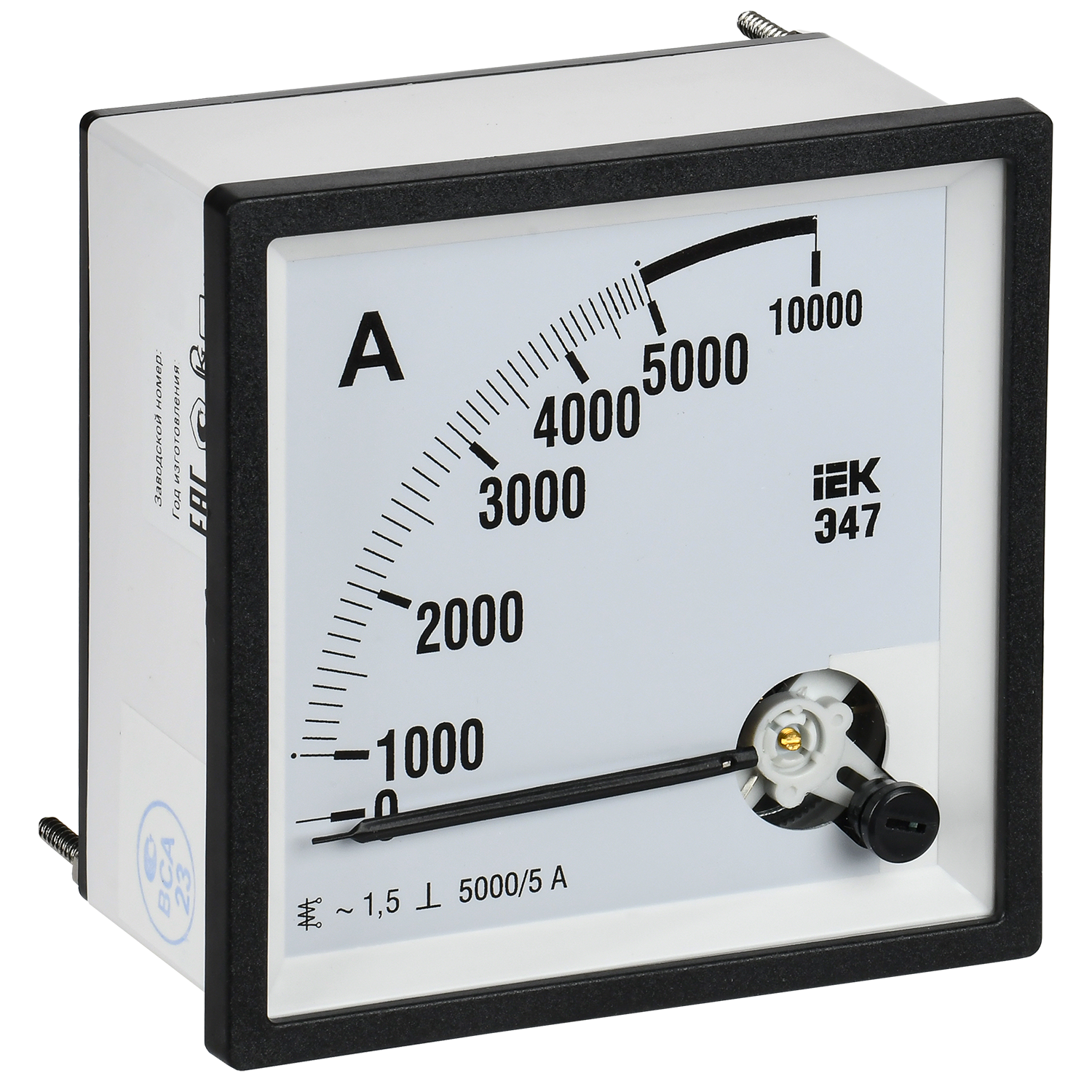 Амперметр Э47 5000/5А класс точности 1,5 96х96мм IEK