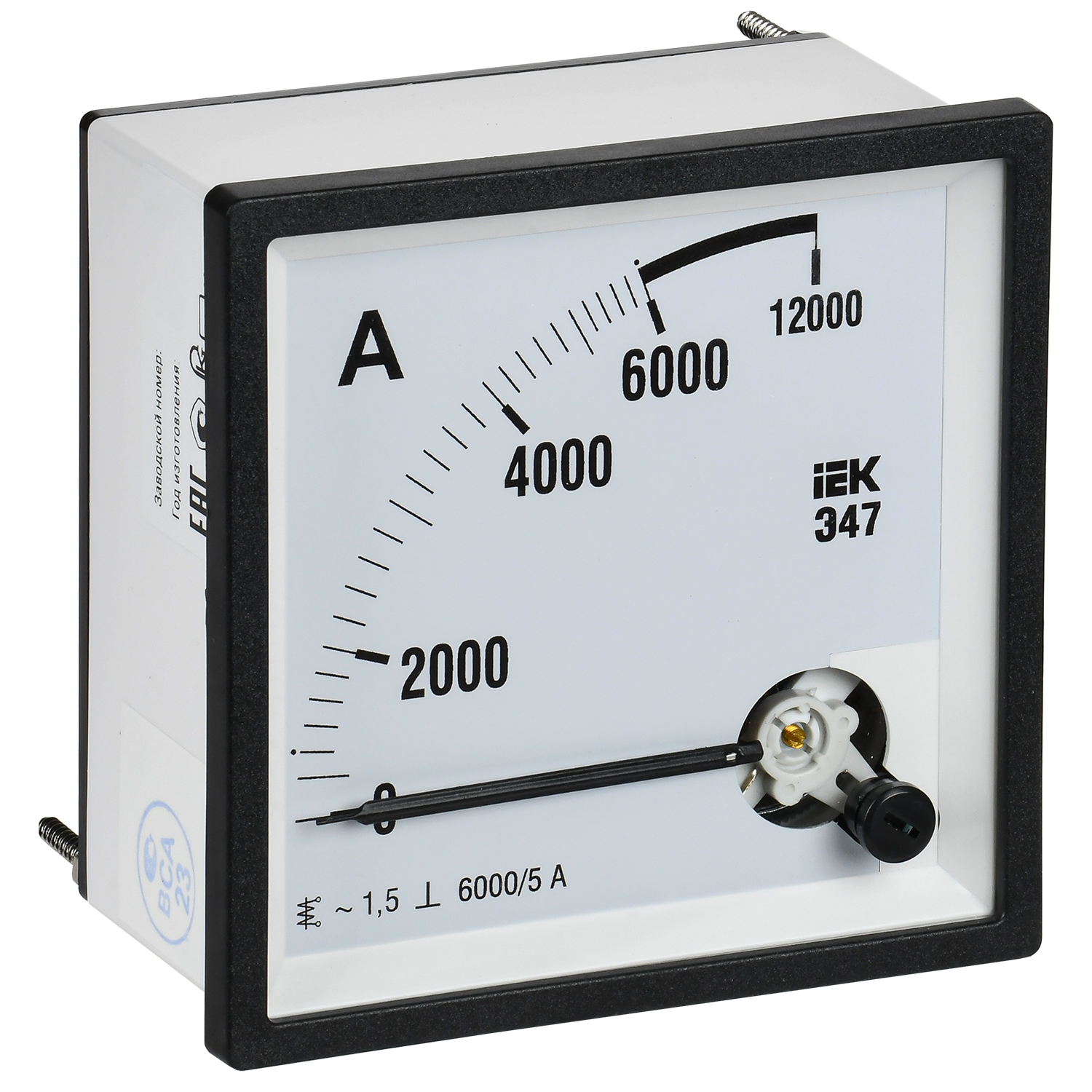 Амперметр Э47 6000/5А класс точности 1,5 96х96мм IEK