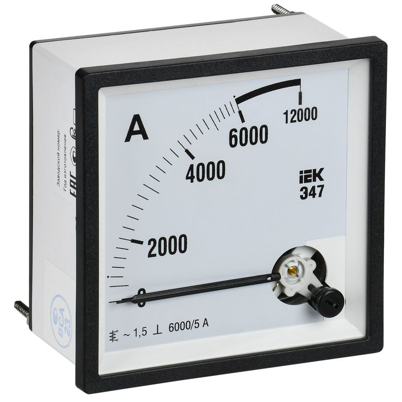 Амперметр Э47 6000/5А класс точности 1,5 96х96мм IEK