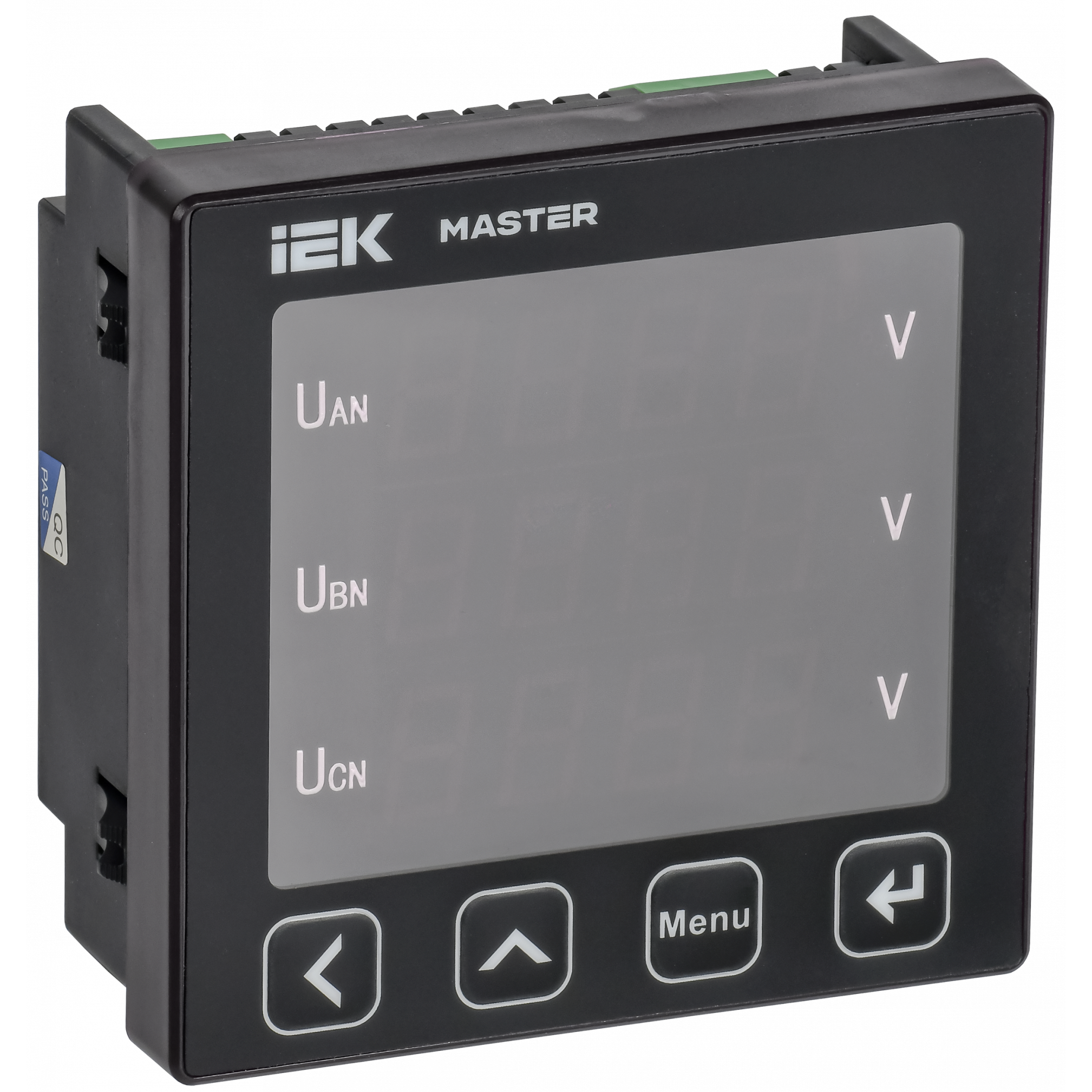 Вольтметр цифровой щитовой трехфазный RS-485 96х96 LED MASTER IEK