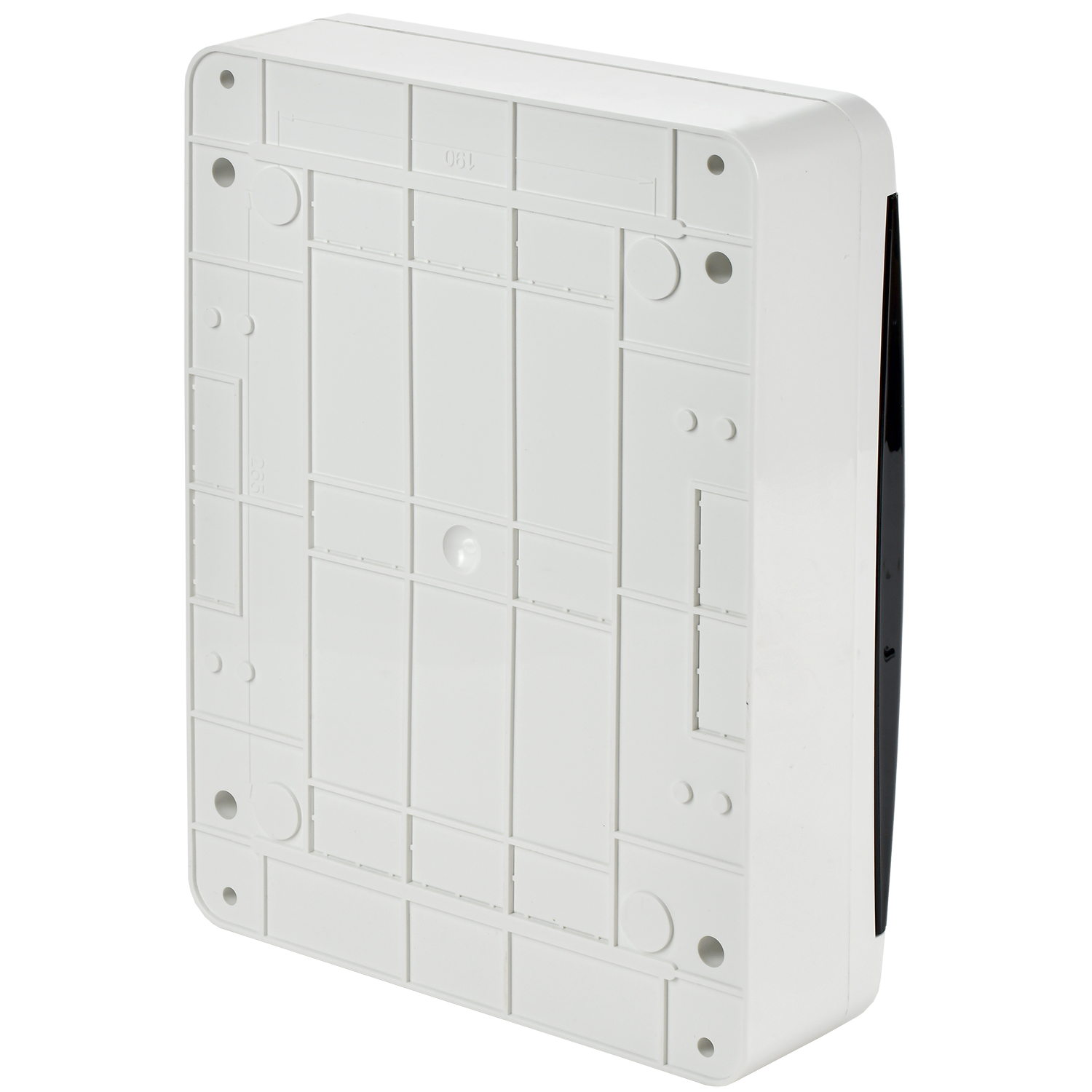 TEKFOR Корпус пластиковый ЩРН-П-24 IP41 черная прозрачная дверь IEK