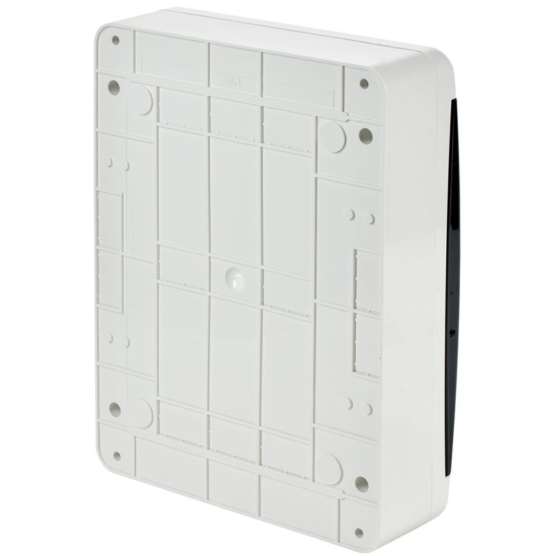 TEKFOR Корпус пластиковый ЩРН-П-24 IP41 черная прозрачная дверь IEK