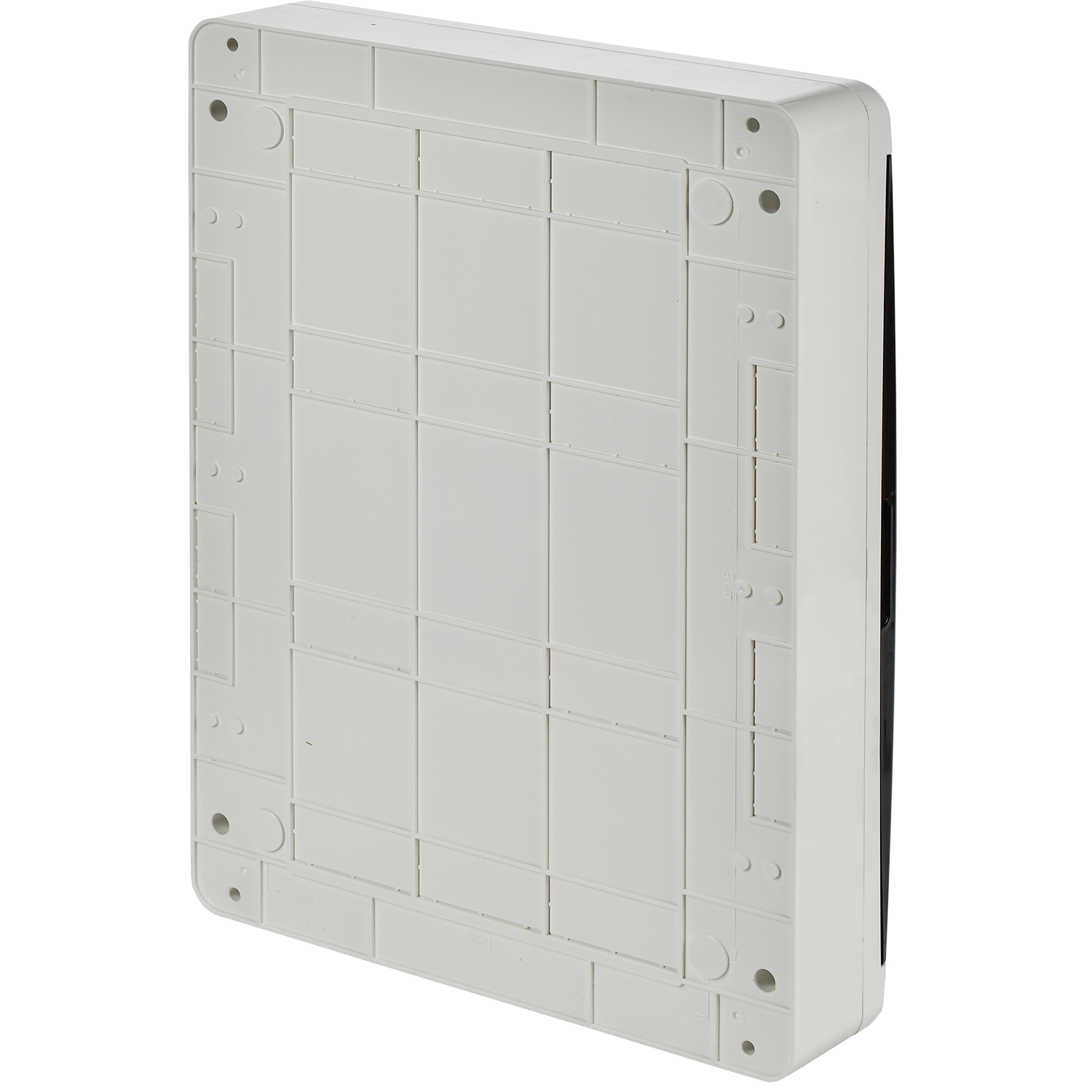 TEKFOR Корпус пластиковый ЩРН-П-54 IP41 черная прозрачная дверь IEK