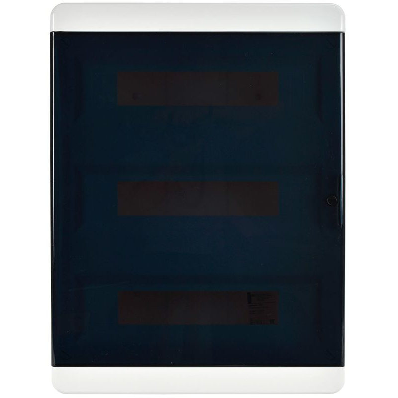 TEKFOR Корпус пластиковый ЩРН-П-54 IP41 черная прозрачная дверь IEK