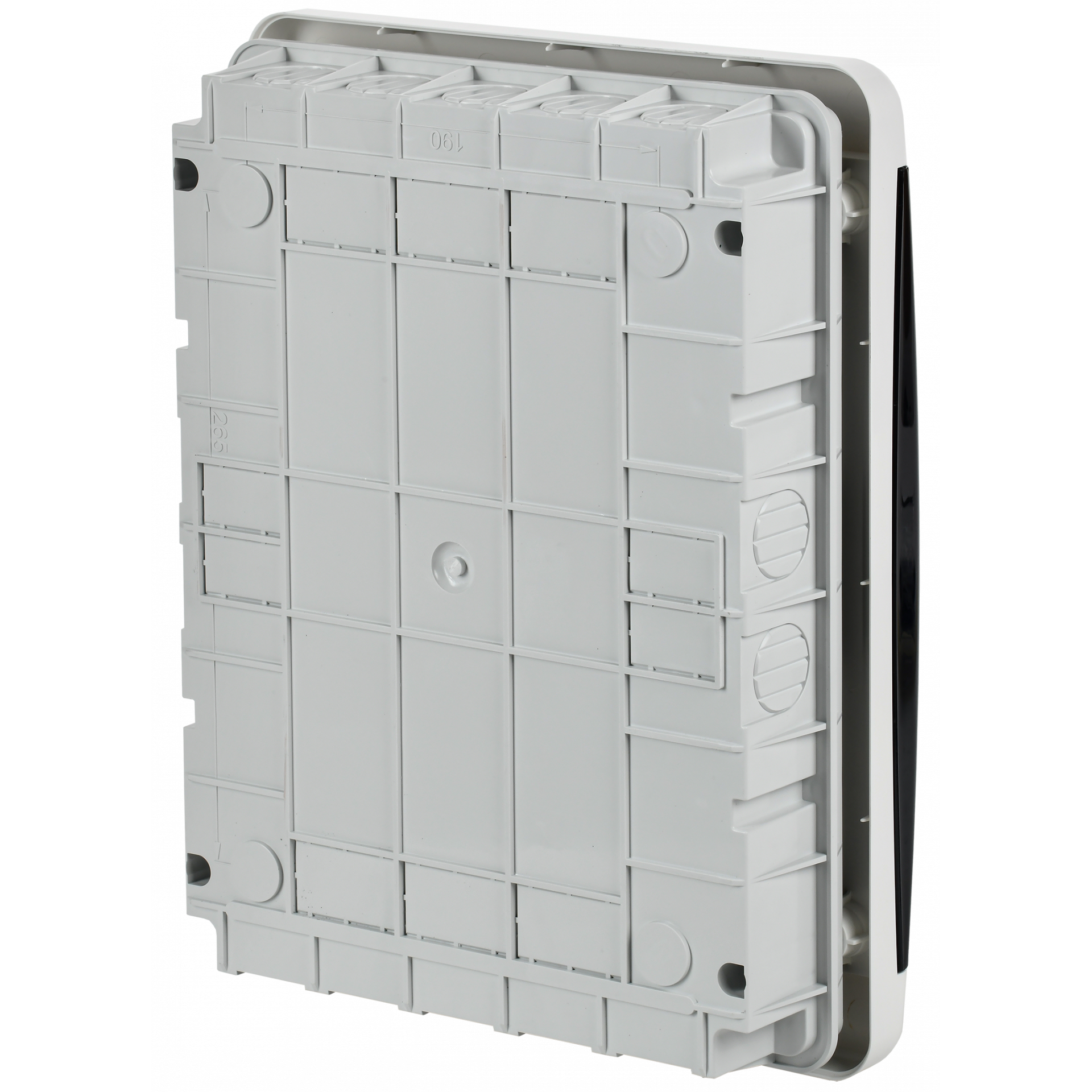 TEKFOR Корпус пластиковый ЩРВ-П-24 IP41 черная прозрачная дверь IEK