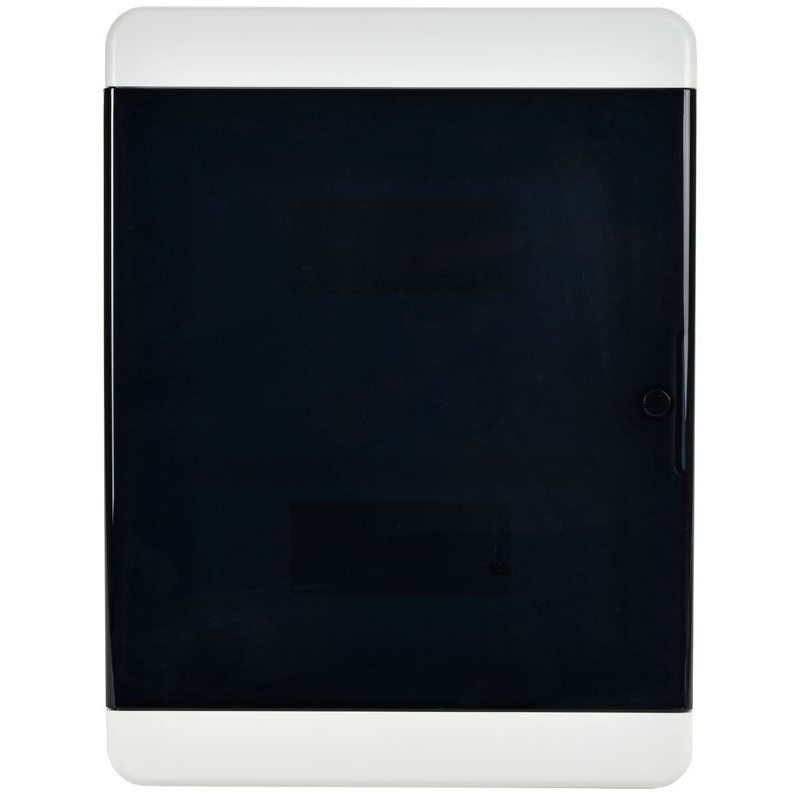 TEKFOR Корпус пластиковый ЩРВ-П-24 IP41 черная прозрачная дверь IEK