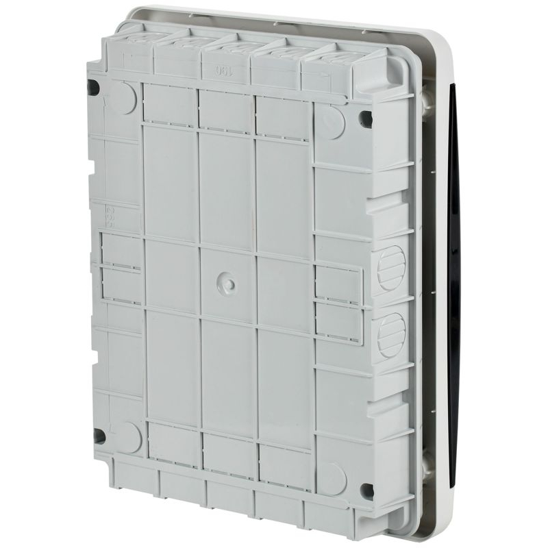 TEKFOR Корпус пластиковый ЩРВ-П-24 IP41 черная прозрачная дверь IEK