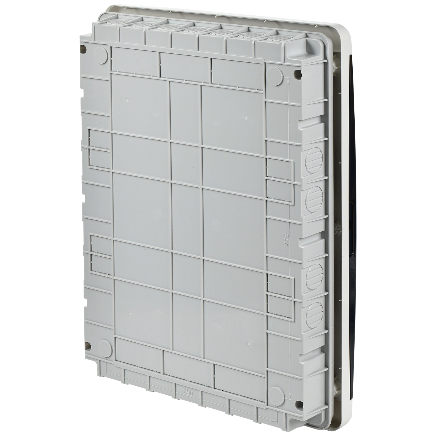 TEKFOR Корпус пластиковый ЩРВ-П-54 IP41 черная прозрачная дверь IEK