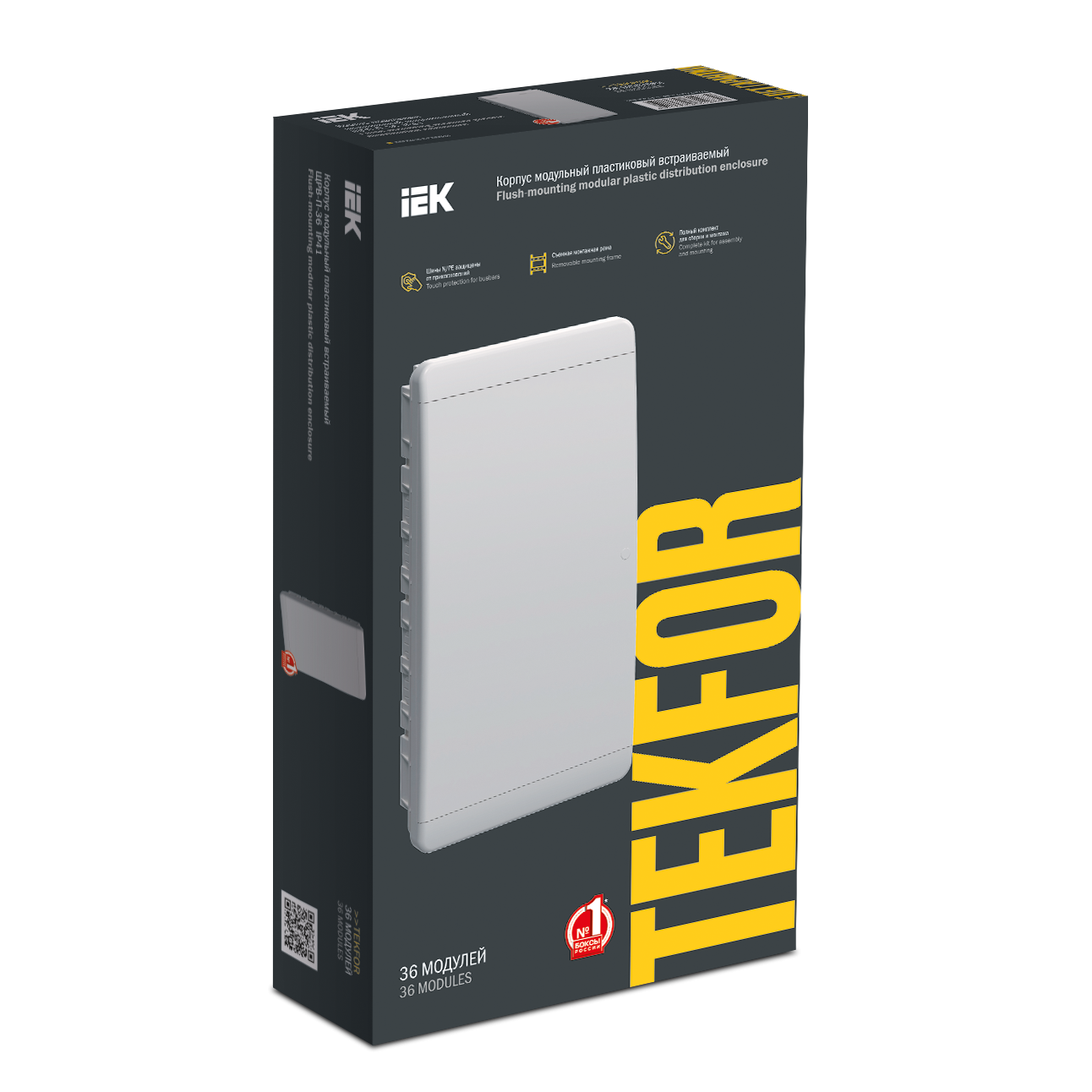 TEKFOR Корпус пластиковый ЩРВ-П-36 IP41 белая дверь IEK