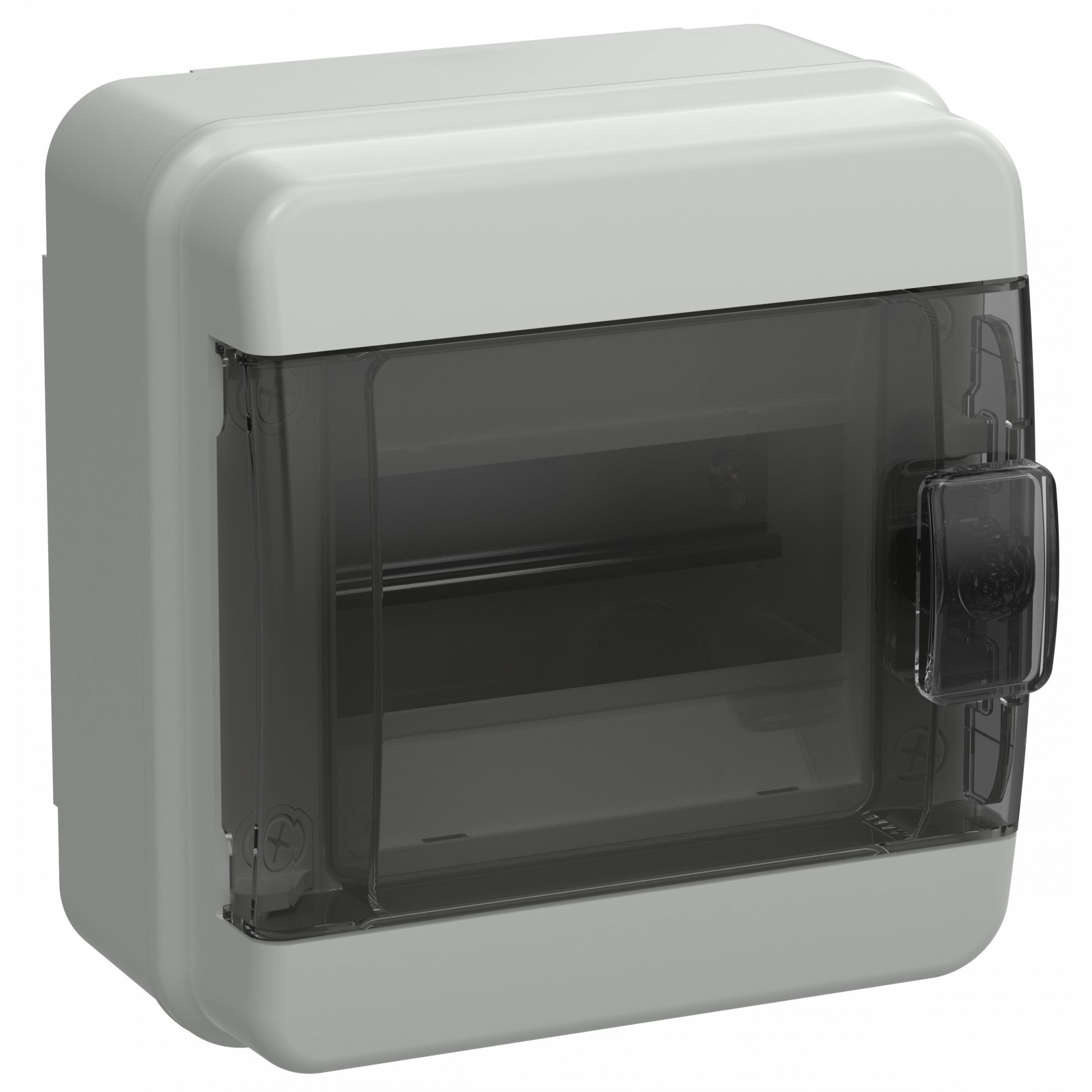 TEKFOR Корпус пластиковый КМПн-6 IP65 черная прозрачная дверь IEK