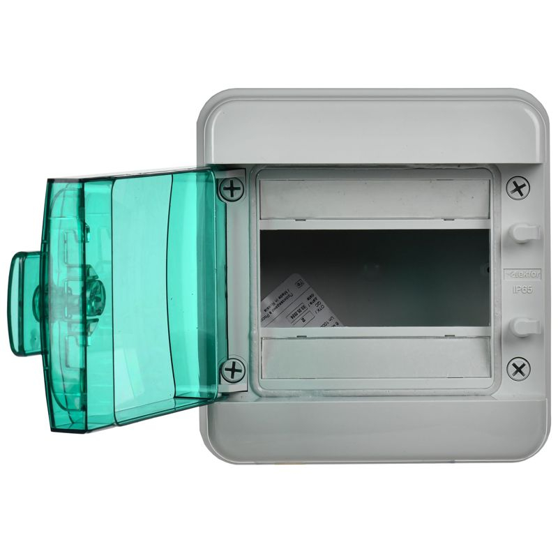 TEKFOR Корпус пластиковый КМПн-6 IP65 зеленая прозрачная дверь IEK