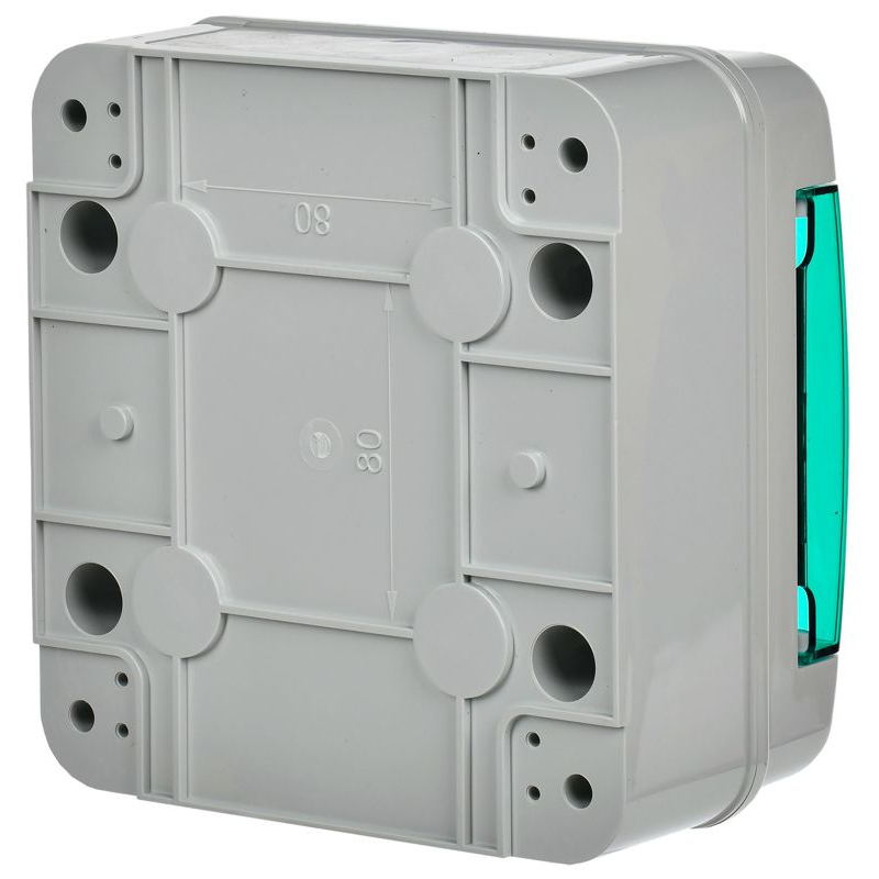 TEKFOR Корпус пластиковый КМПн-6 IP65 зеленая прозрачная дверь IEK