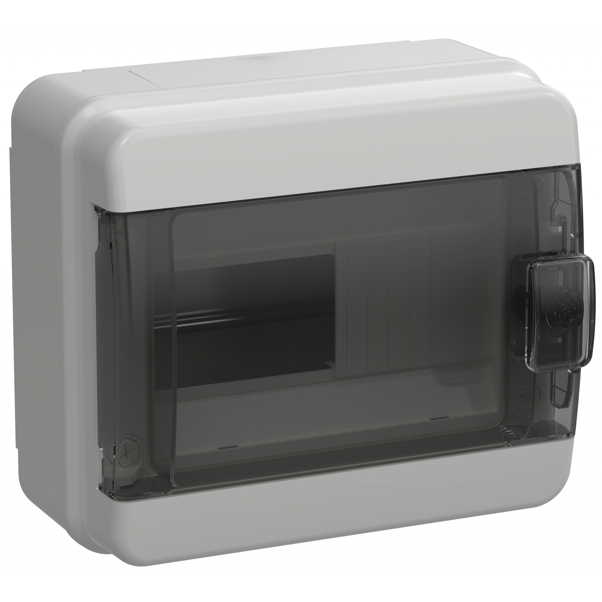 TEKFOR Корпус пластиковый КМПн-8 IP65 черная прозрачная дверь IEK