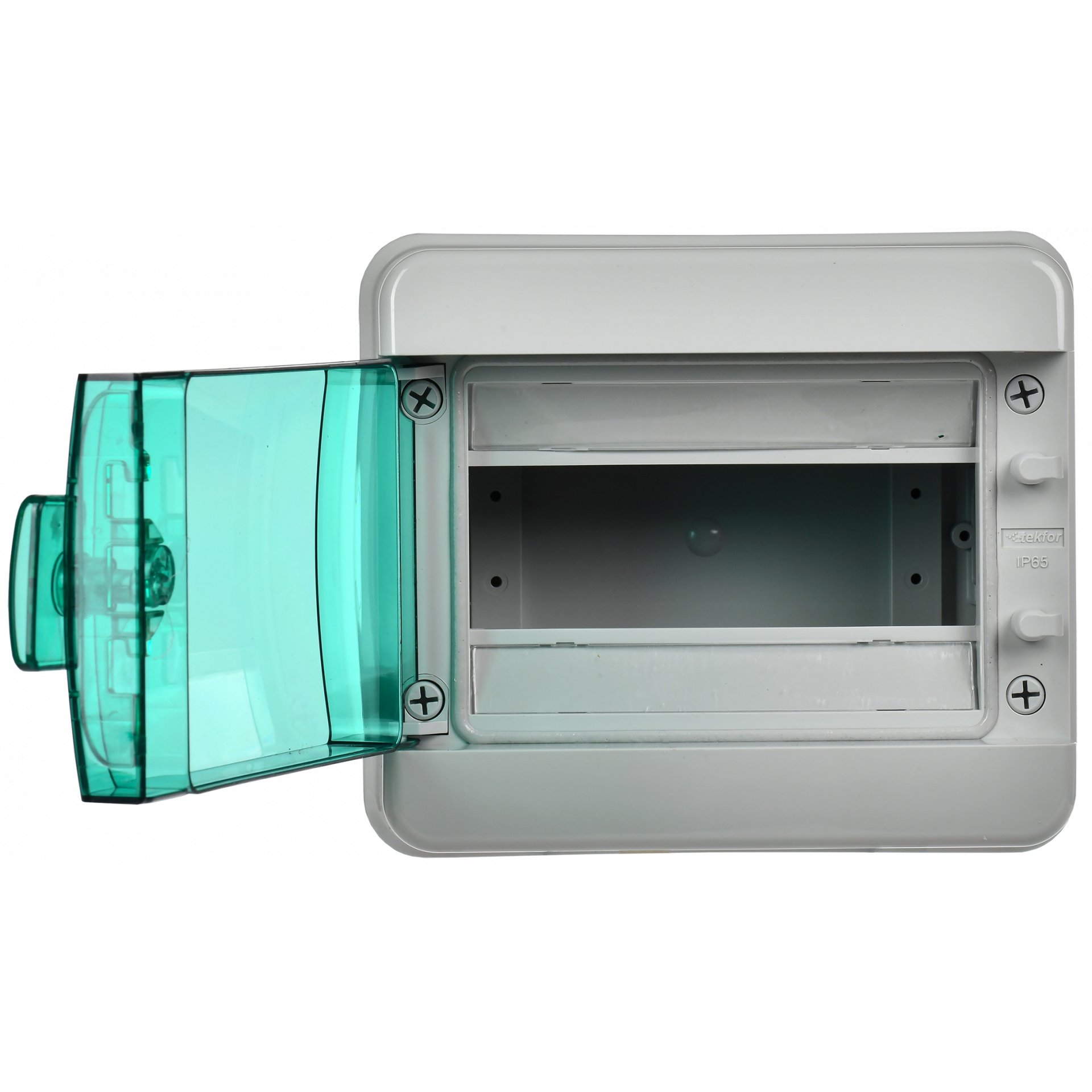 TEKFOR Корпус пластиковый КМПн-8 IP65 зеленая прозрачная дверь IEK