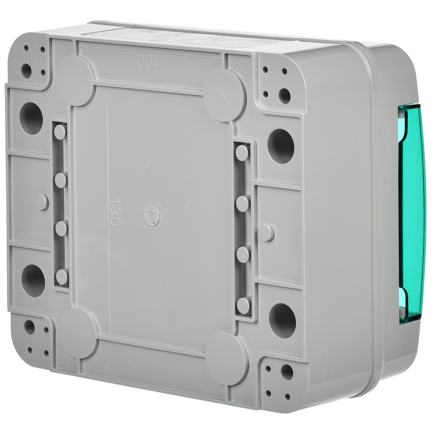 TEKFOR Корпус пластиковый КМПн-8 IP65 зеленая прозрачная дверь IEK
