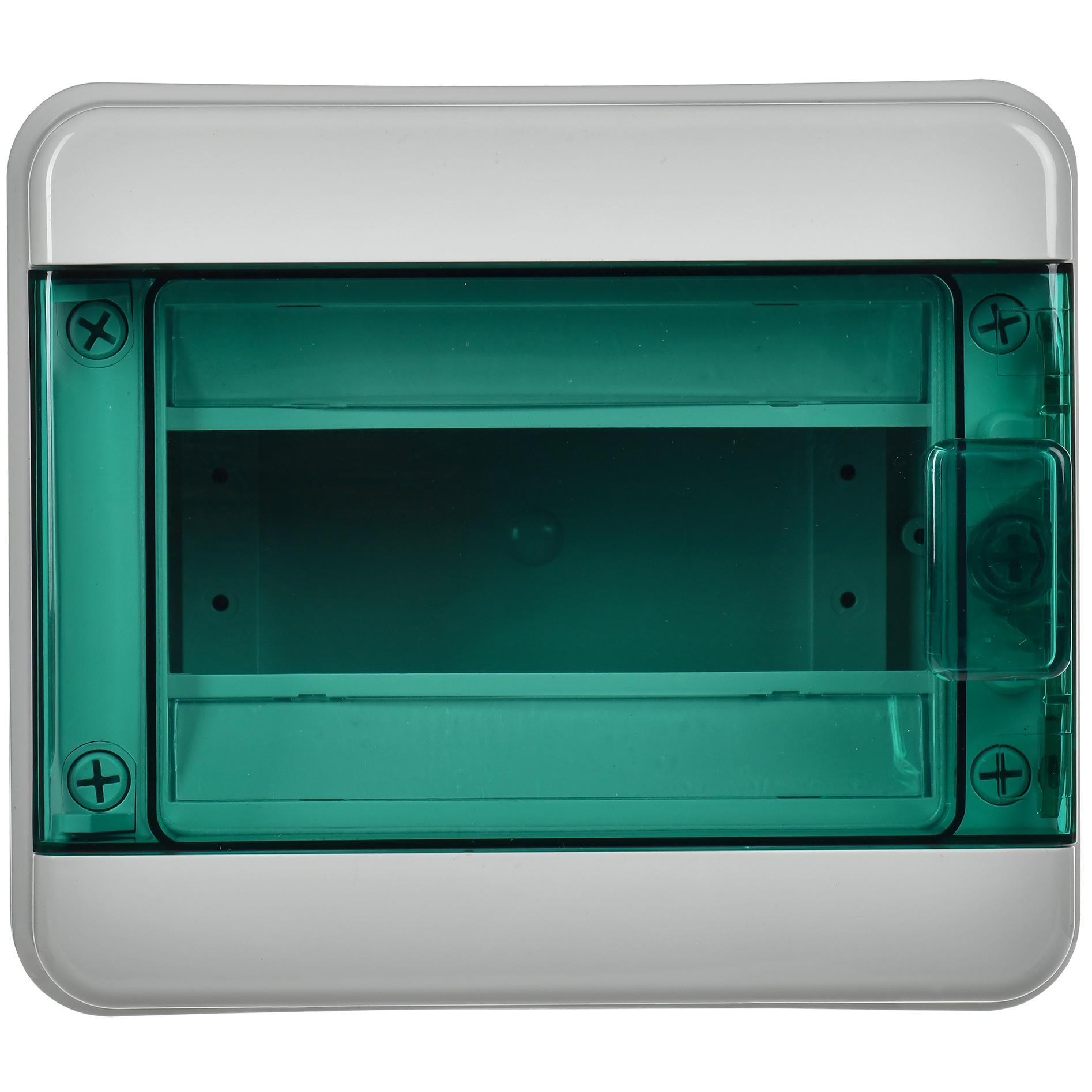 TEKFOR Корпус пластиковый КМПн-8 IP65 зеленая прозрачная дверь IEK