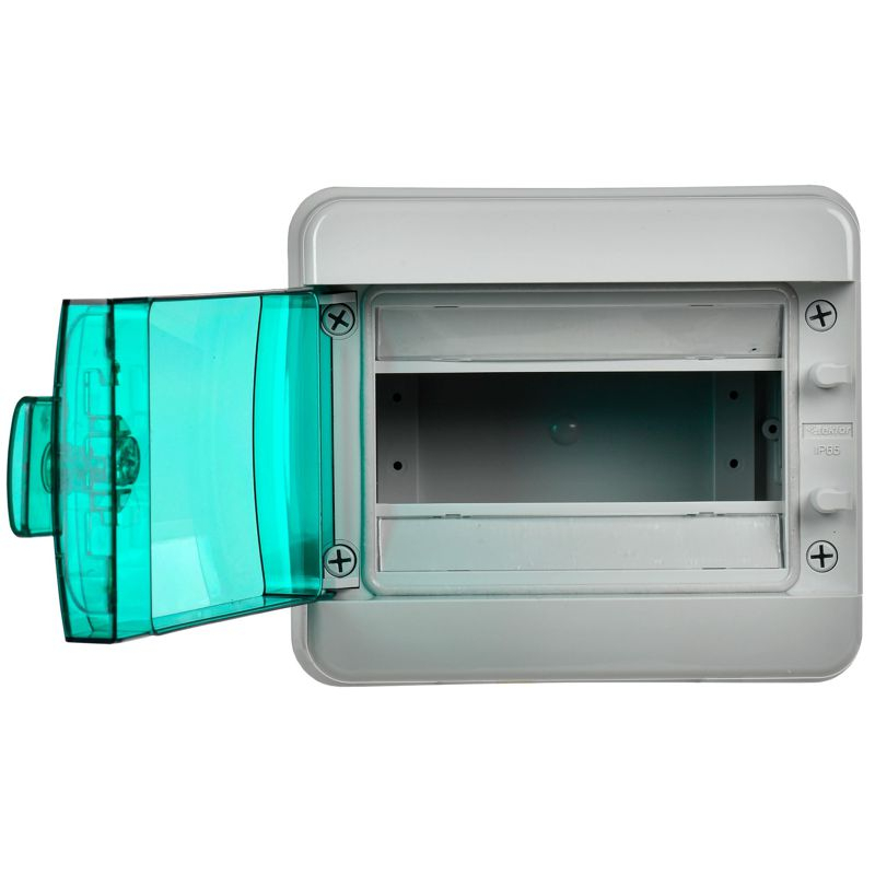 TEKFOR Корпус пластиковый КМПн-8 IP65 зеленая прозрачная дверь IEK