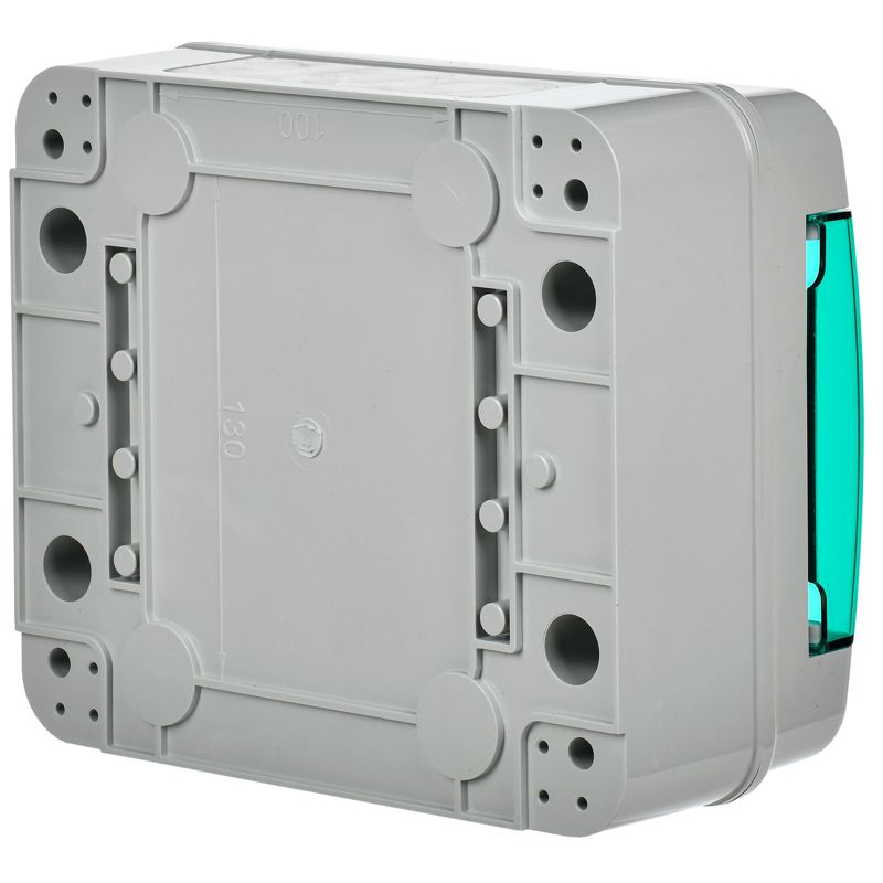 TEKFOR Корпус пластиковый КМПн-8 IP65 зеленая прозрачная дверь IEK