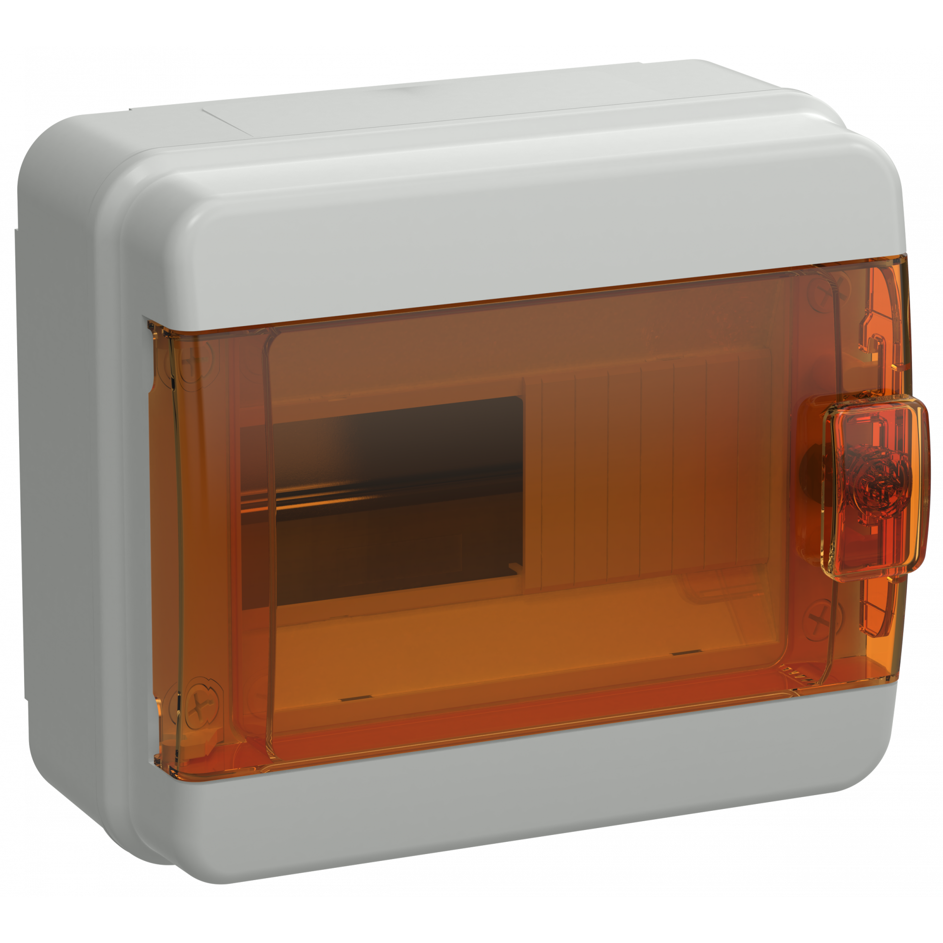 TEKFOR Корпус пластиковый КМПн-8 IP65 оранжевая прозрачная дверь IEK