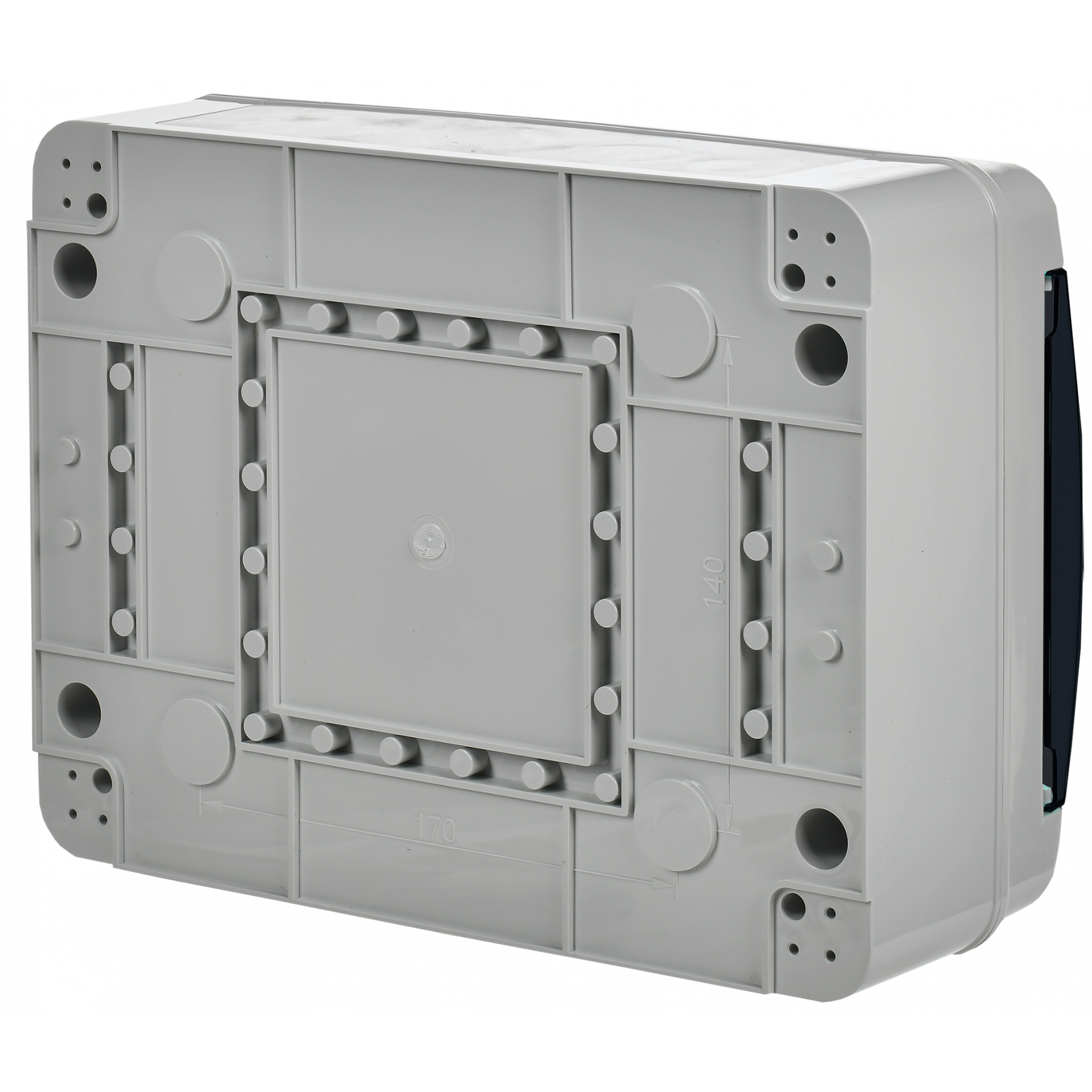TEKFOR Корпус пластиковый КМПн-12 IP65 черная прозрачная дверь IEK