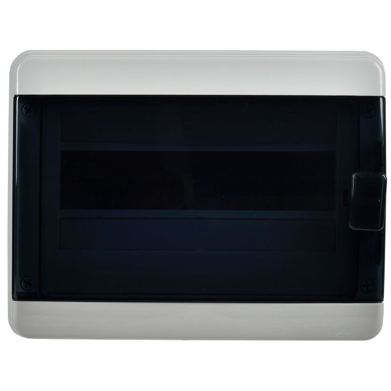 TEKFOR Корпус пластиковый КМПн-12 IP65 черная прозрачная дверь IEK