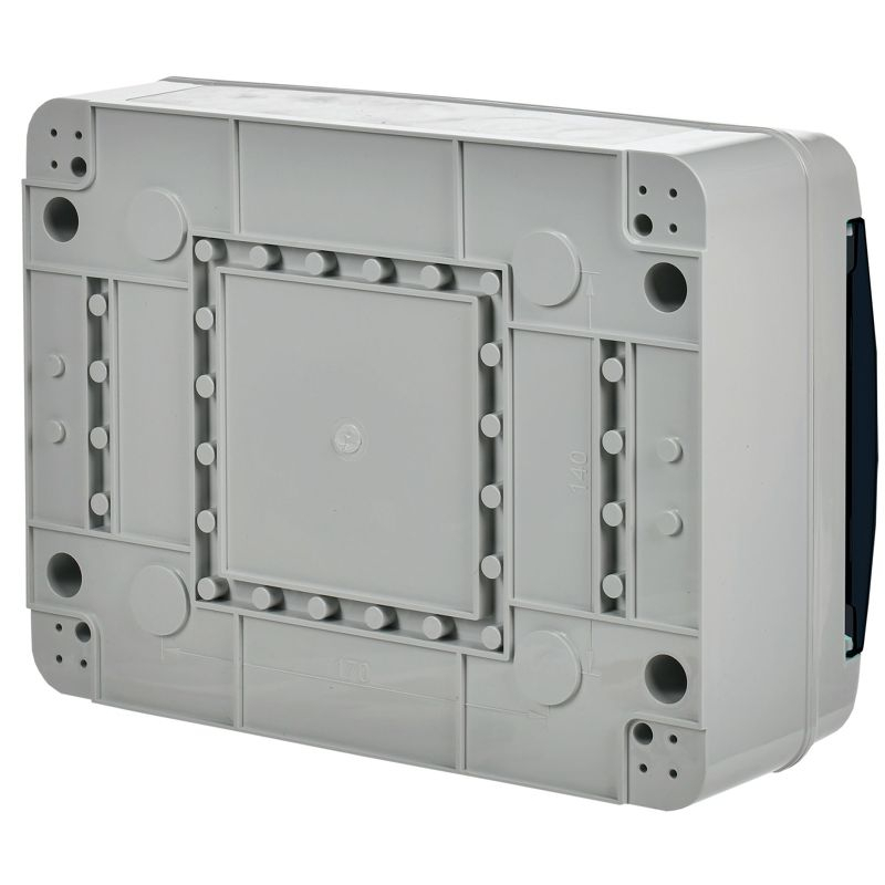 TEKFOR Корпус пластиковый КМПн-12 IP65 черная прозрачная дверь IEK