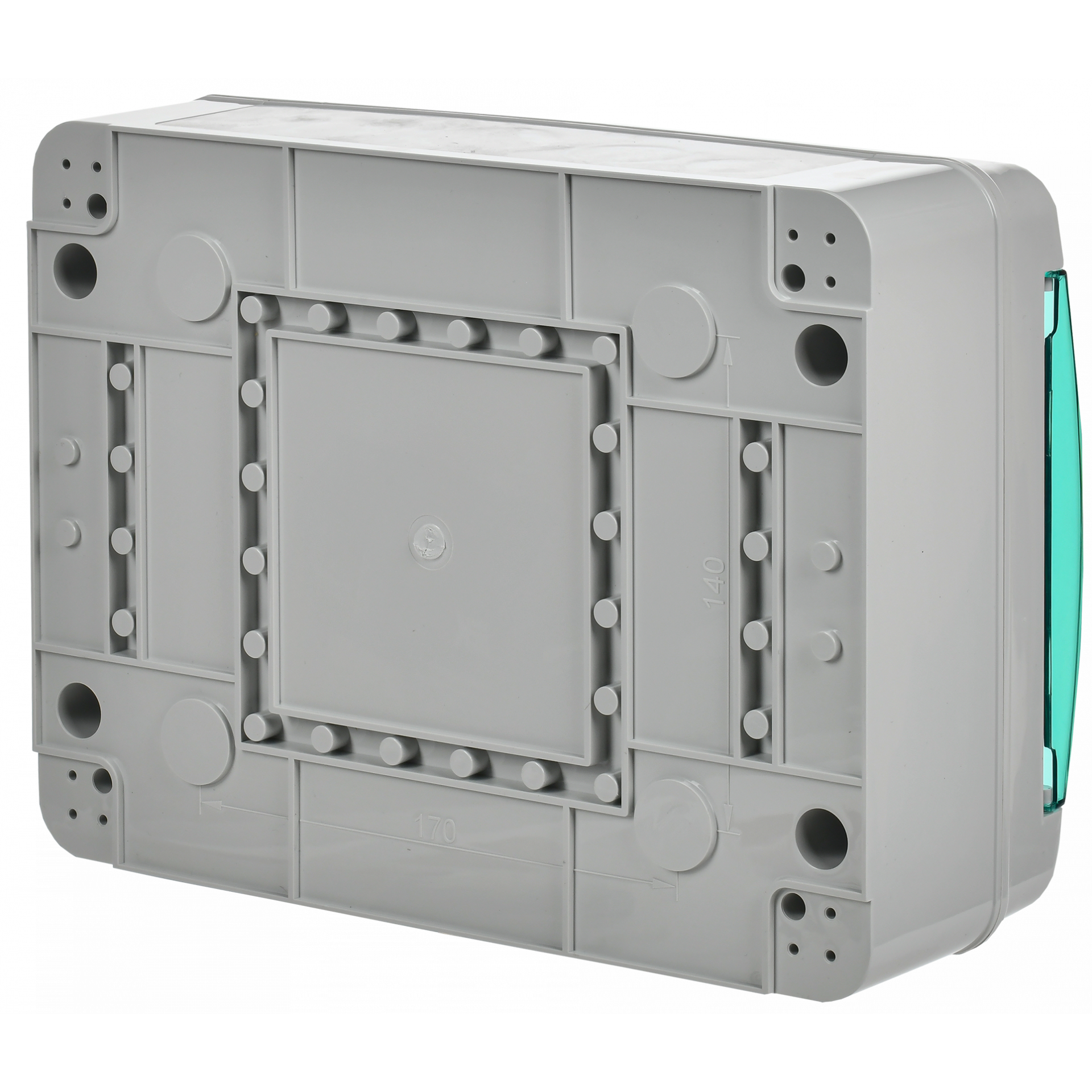 TEKFOR Корпус пластиковый КМПн-12 IP65 зеленая прозрачная дверь IEK
