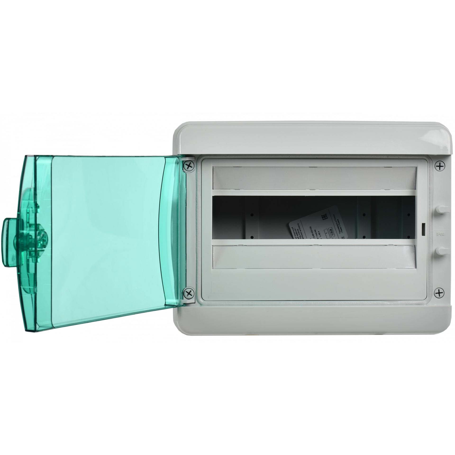 TEKFOR Корпус пластиковый КМПн-12 IP65 зеленая прозрачная дверь IEK
