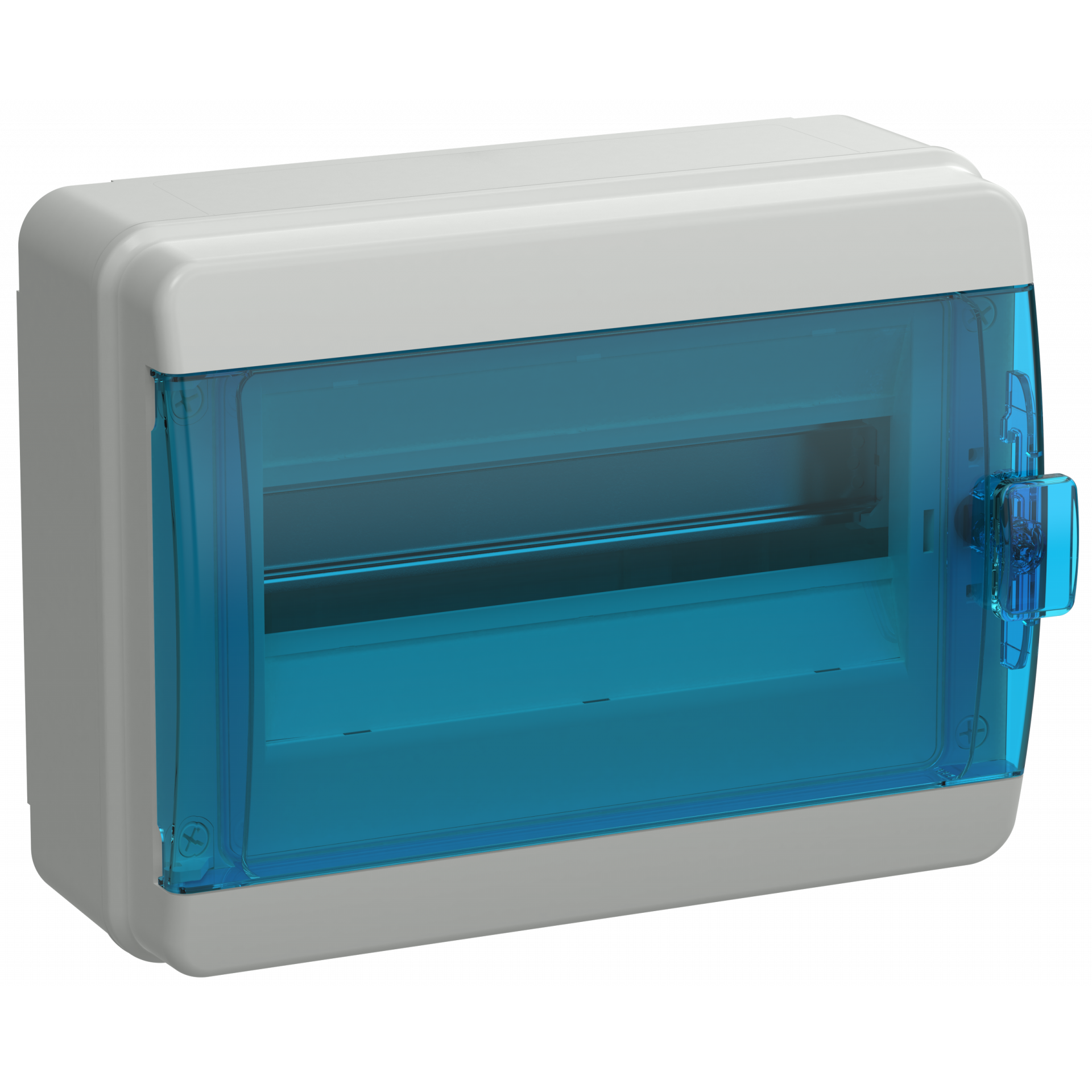 TEKFOR Корпус пластиковый КМПн-12 IP65 синяя прозрачная дверь IEK