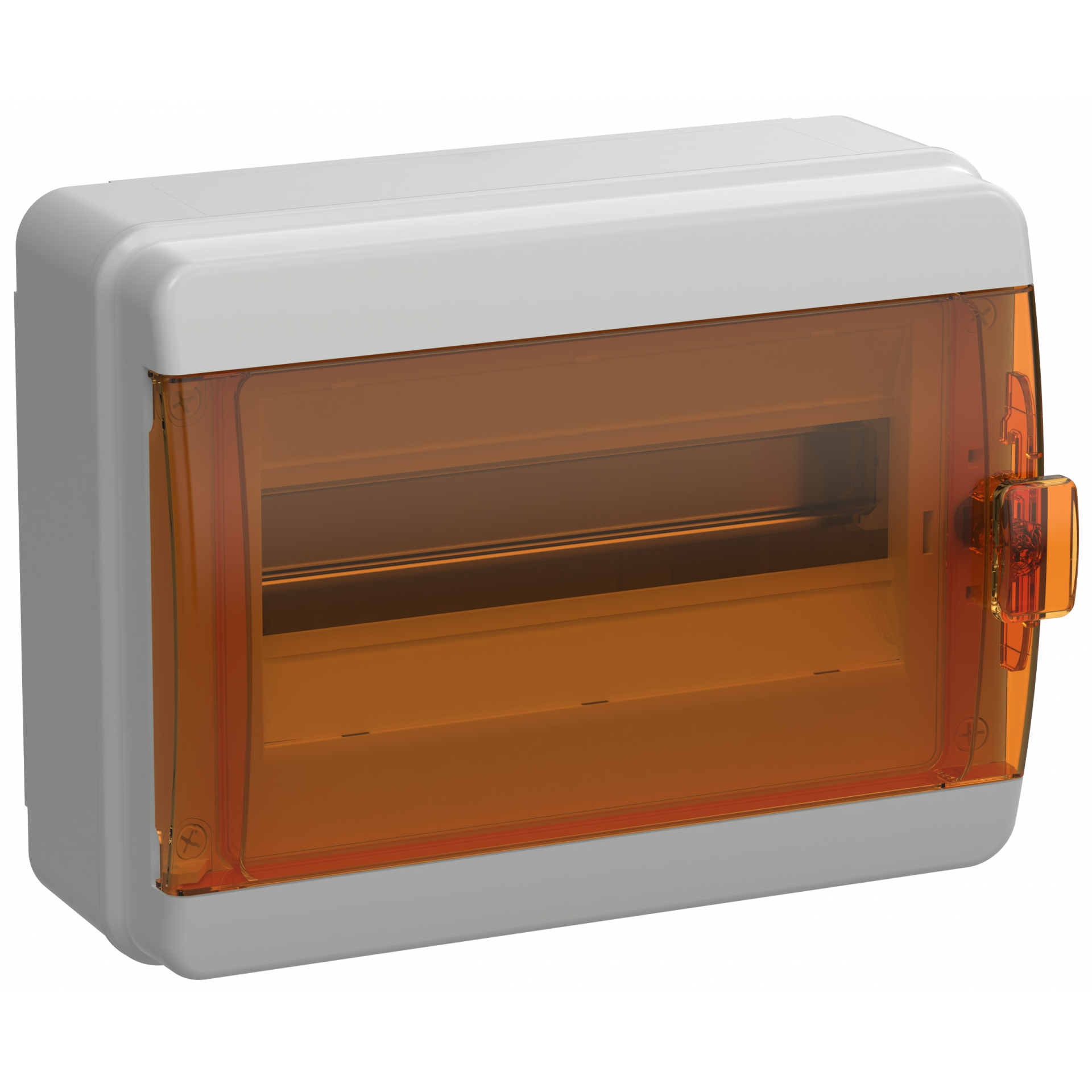 TEKFOR Корпус пластиковый КМПн-12 IP65 оранжевая прозрачная дверь IEK