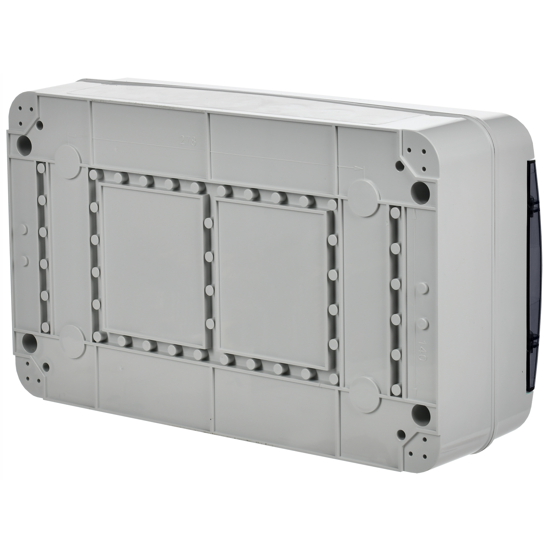 TEKFOR Корпус пластиковый КМПн-18 IP65 черная прозрачная дверь IEK