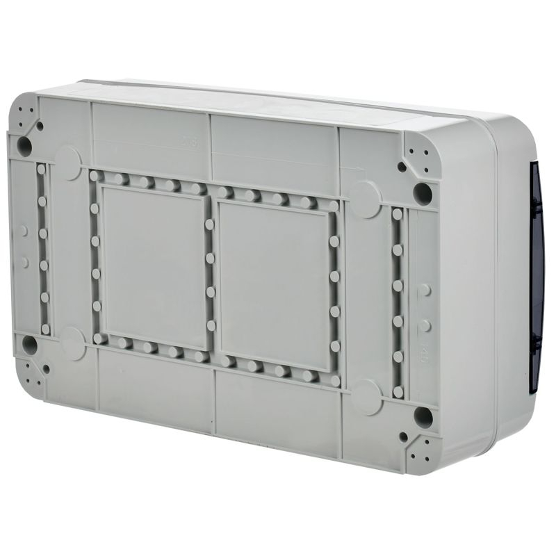 TEKFOR Корпус пластиковый КМПн-18 IP65 черная прозрачная дверь IEK