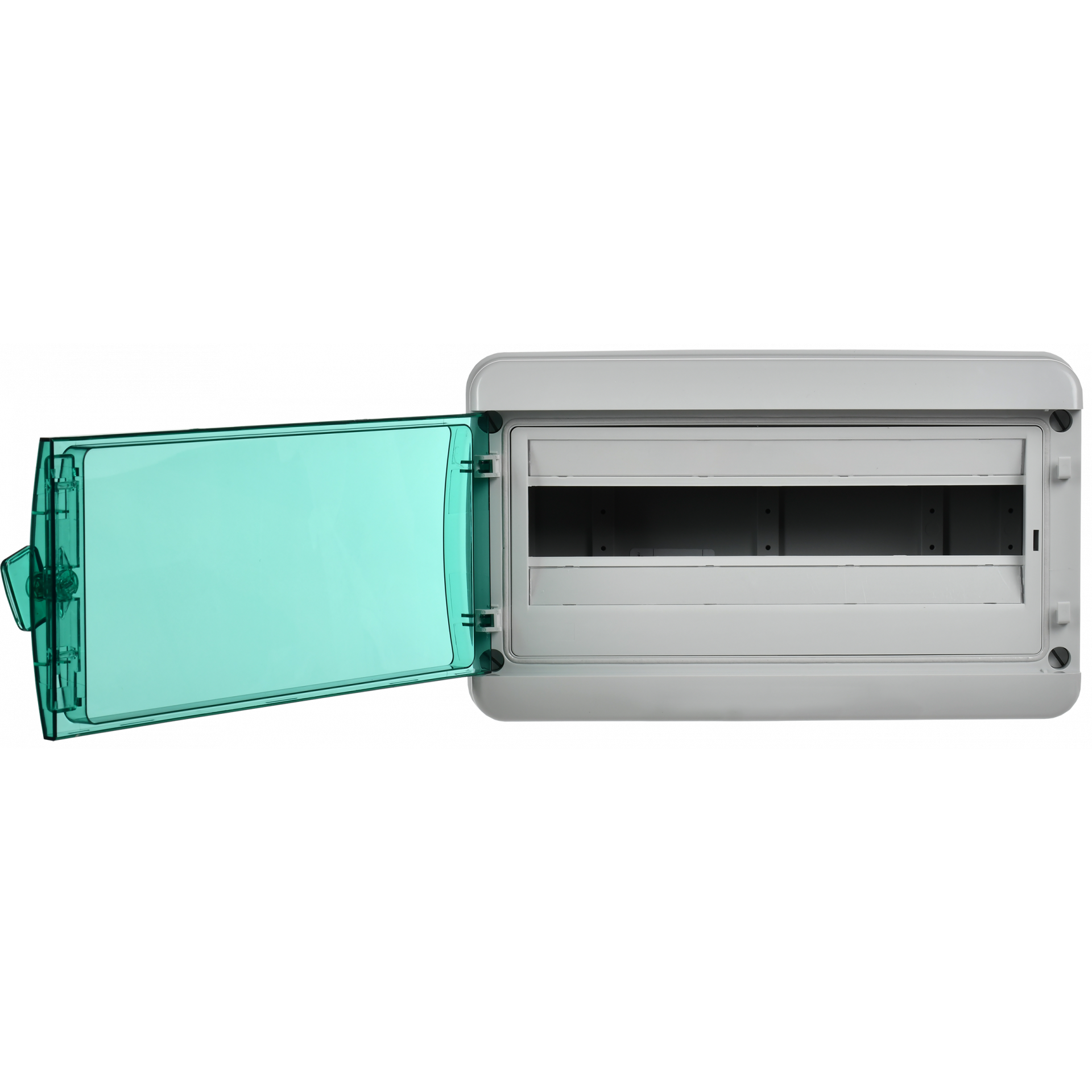 TEKFOR Корпус пластиковый КМПн-18 IP65 зеленая прозрачная дверь IEK