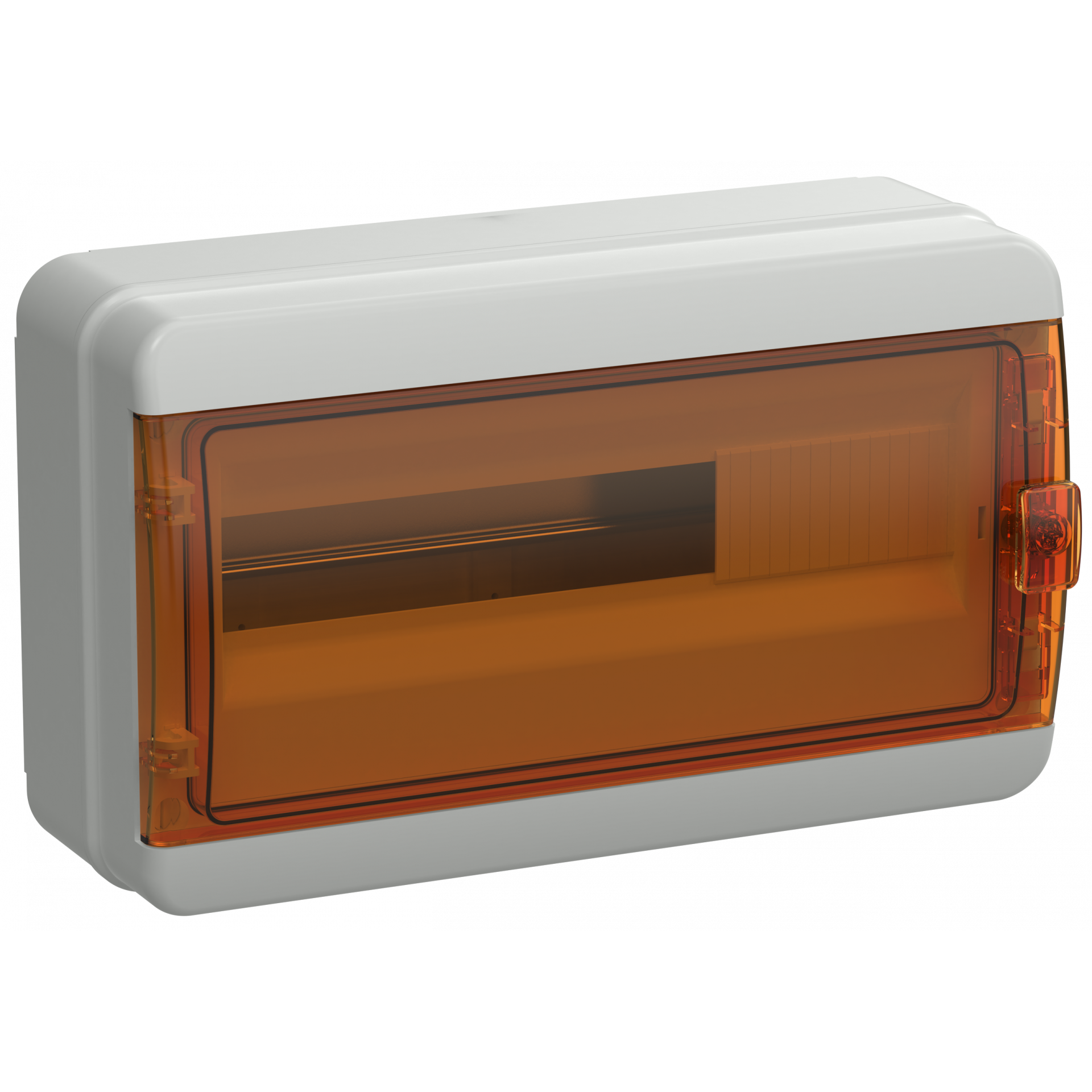 TEKFOR Корпус пластиковый КМПн-18 IP65 оранжевая прозрачная дверь IEK