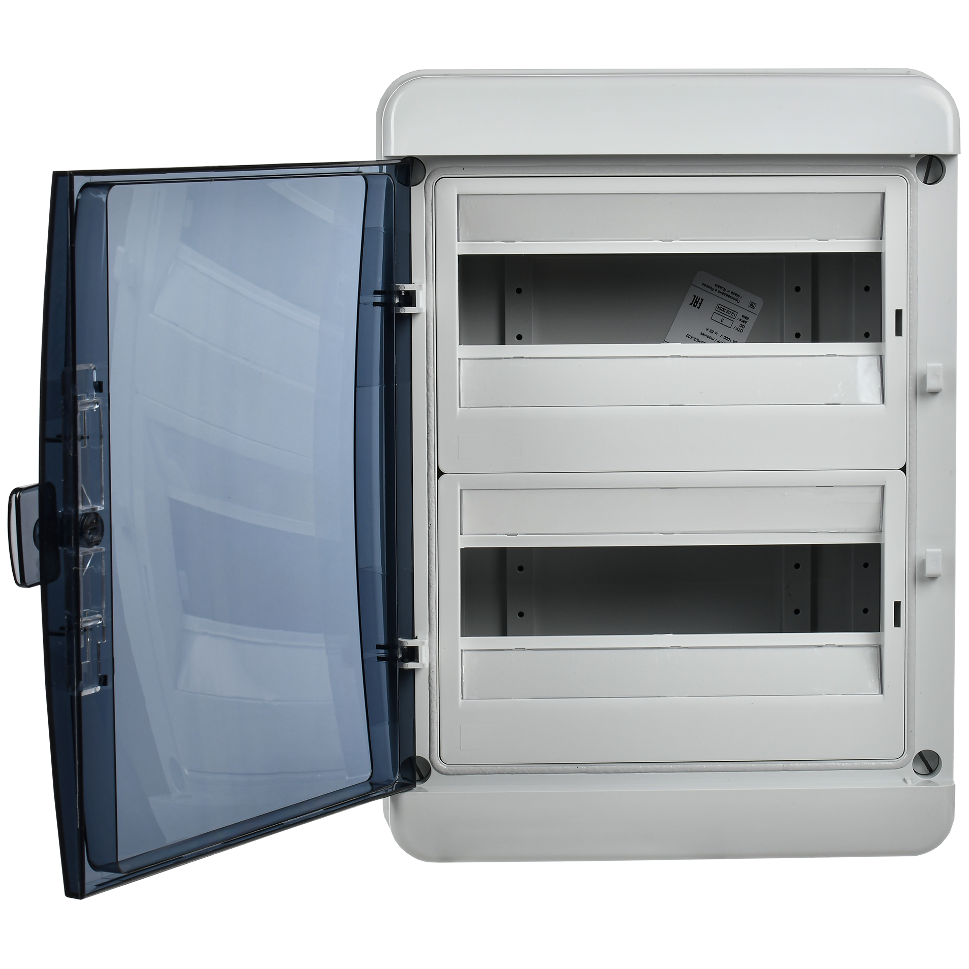 TEKFOR Корпус пластиковый КМПн-24 IP65 черная прозрачная дверь IEK