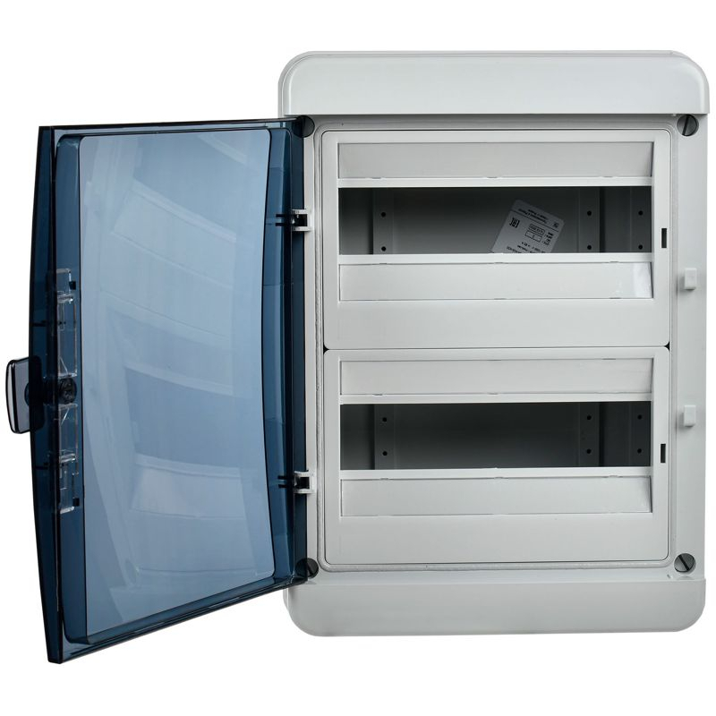 TEKFOR Корпус пластиковый КМПн-24 IP65 черная прозрачная дверь IEK