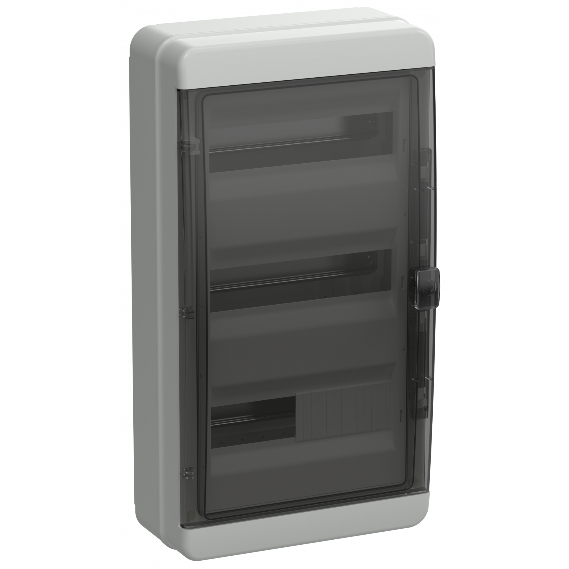 TEKFOR Корпус пластиковый КМПн-36 IP65 черная прозрачная дверь IEK