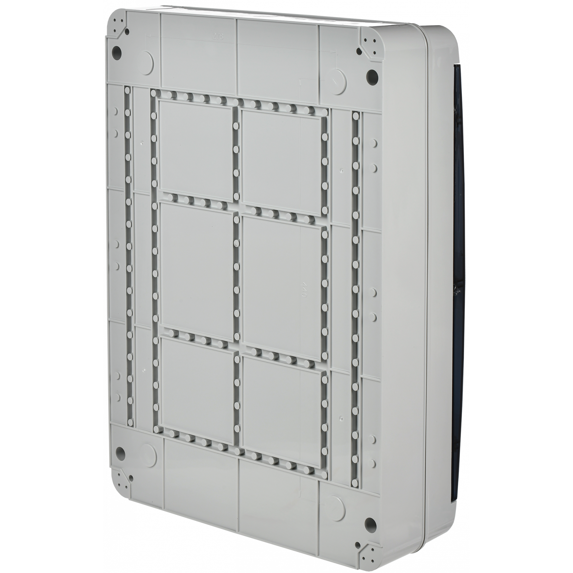 TEKFOR Корпус пластиковый КМПн-54 IP65 черная прозрачная дверь IEK