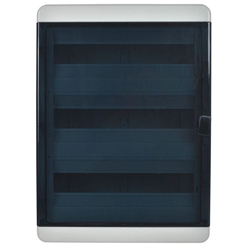 TEKFOR Корпус пластиковый КМПн-54 IP65 черная прозрачная дверь IEK