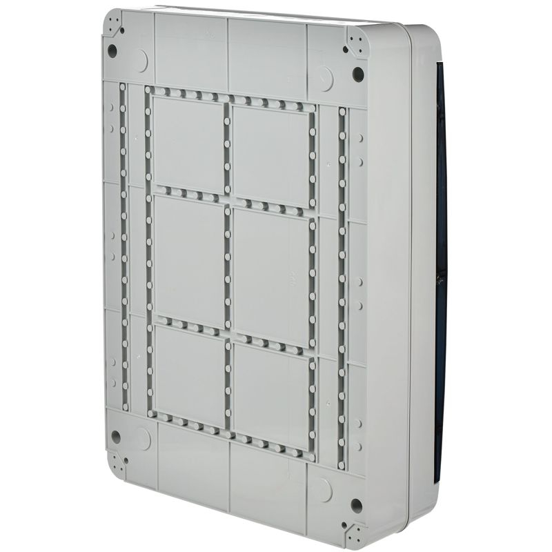 TEKFOR Корпус пластиковый КМПн-54 IP65 черная прозрачная дверь IEK