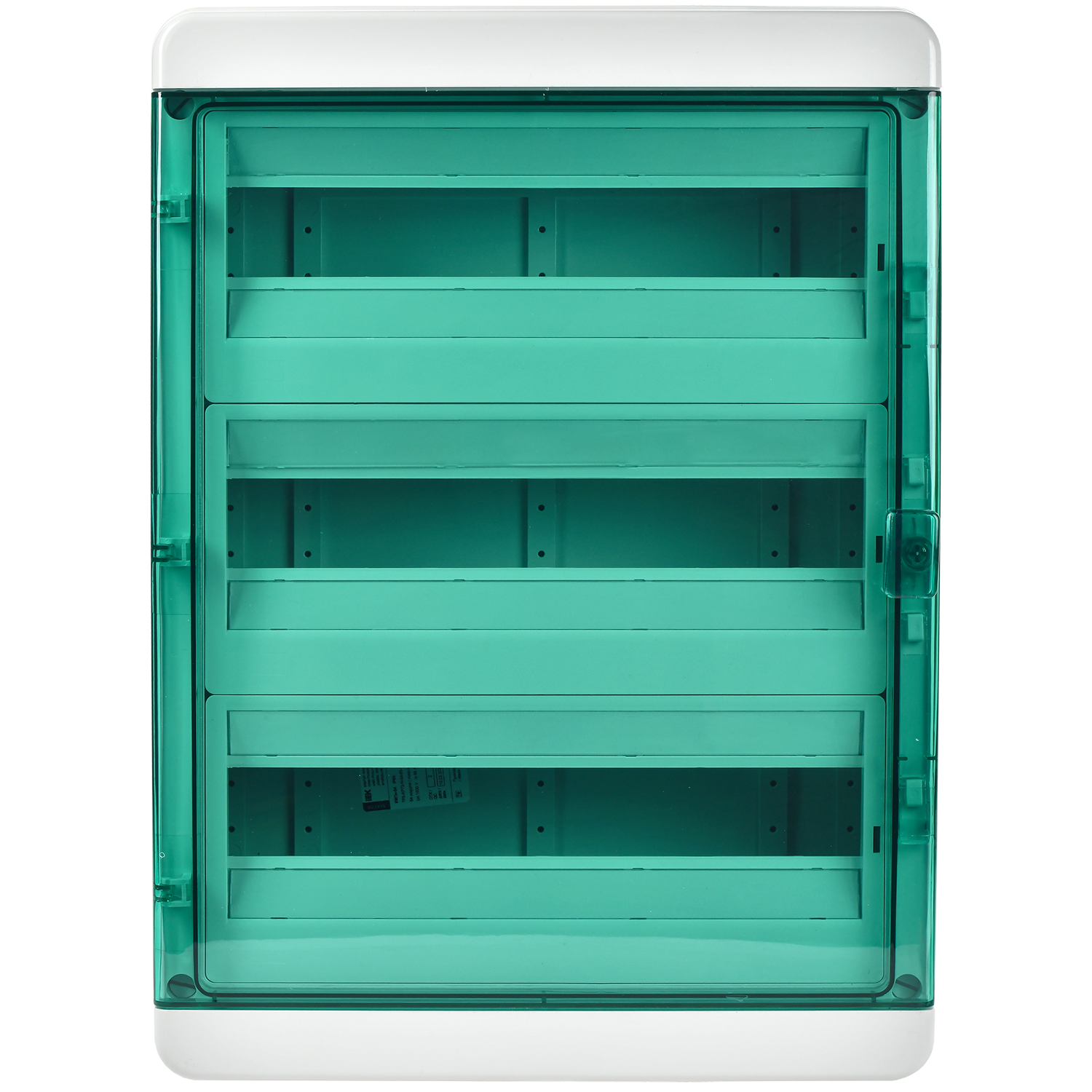 TEKFOR Корпус пластиковый КМПн-54 IP65 зеленая прозрачная дверь IEK