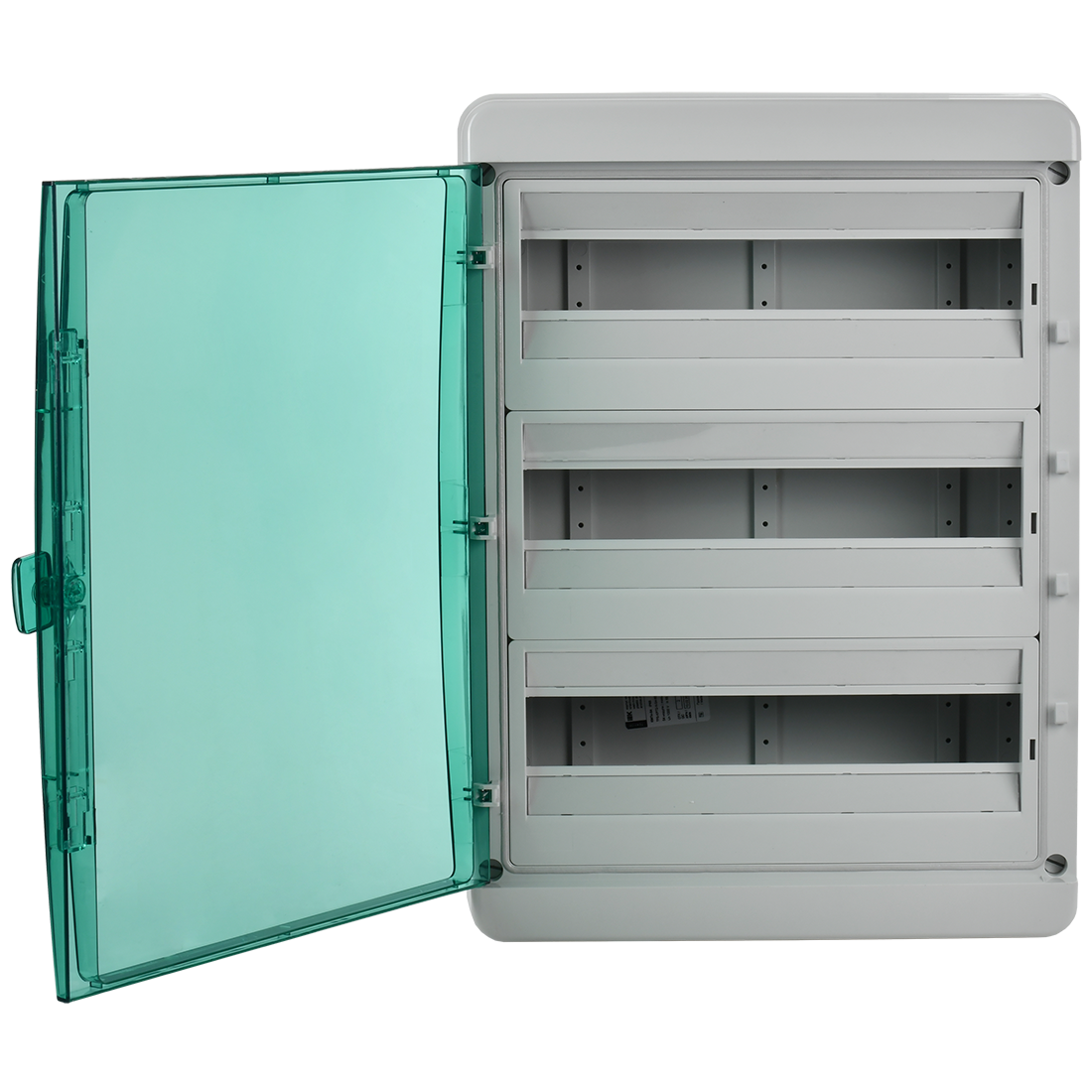 TEKFOR Корпус пластиковый КМПн-54 IP65 зеленая прозрачная дверь IEK