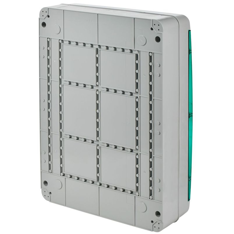 TEKFOR Корпус пластиковый КМПн-54 IP65 зеленая прозрачная дверь IEK