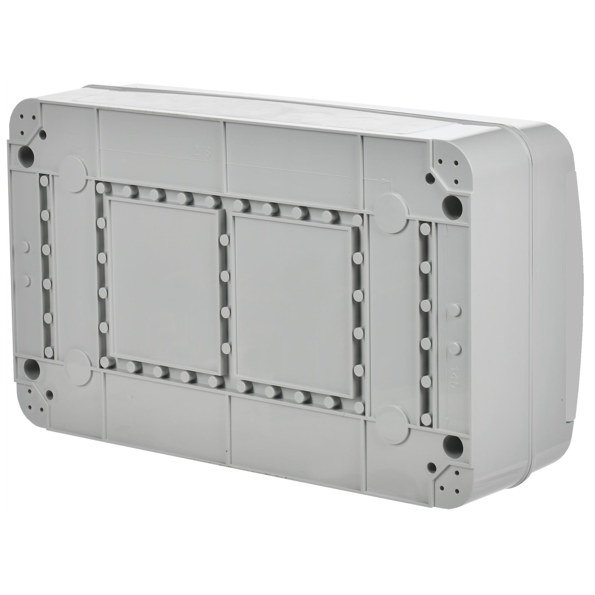 TEKFOR Корпус пластиковый КМПн-18 IP65 серая непрозрачная дверь IEK