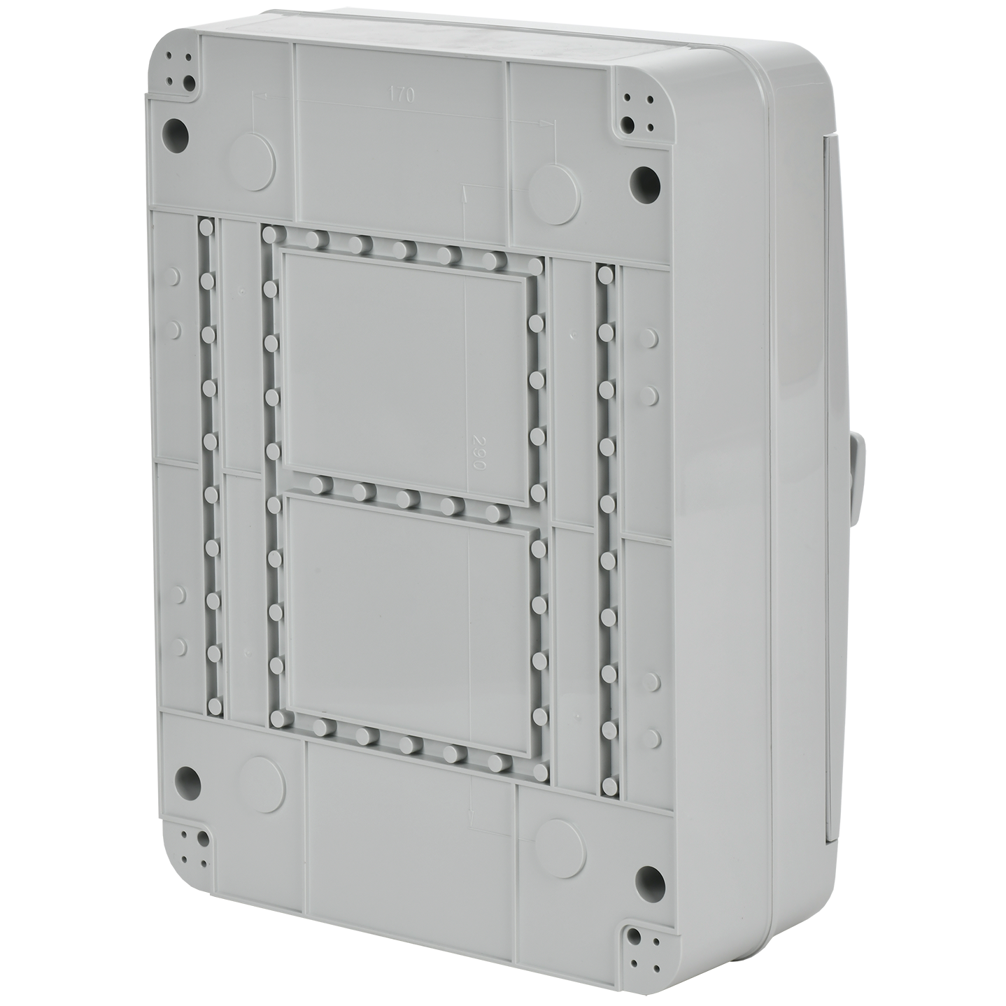 TEKFOR Корпус пластиковый КМПн-24 IP65 серая непрозрачная дверь IEK