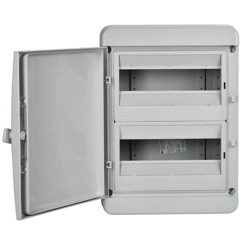 TEKFOR Корпус пластиковый КМПн-24 IP65 серая непрозрачная дверь IEK